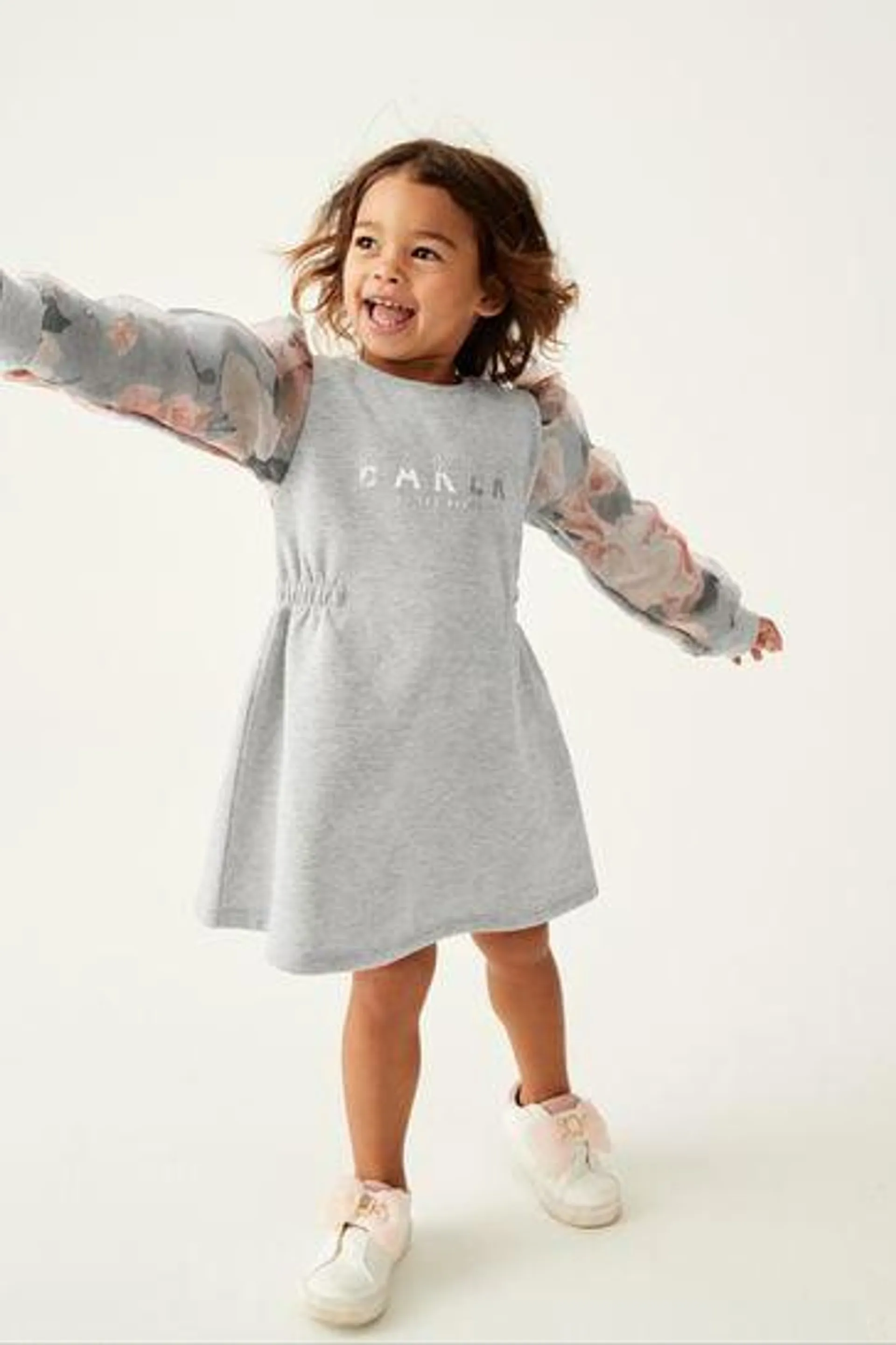 Baker by Ted Baker Grey Organza Sweat Dress