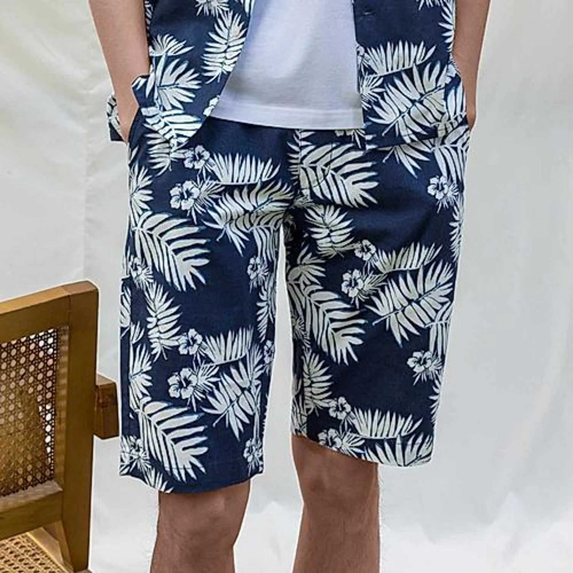 Men's Linen Cotton Shorts