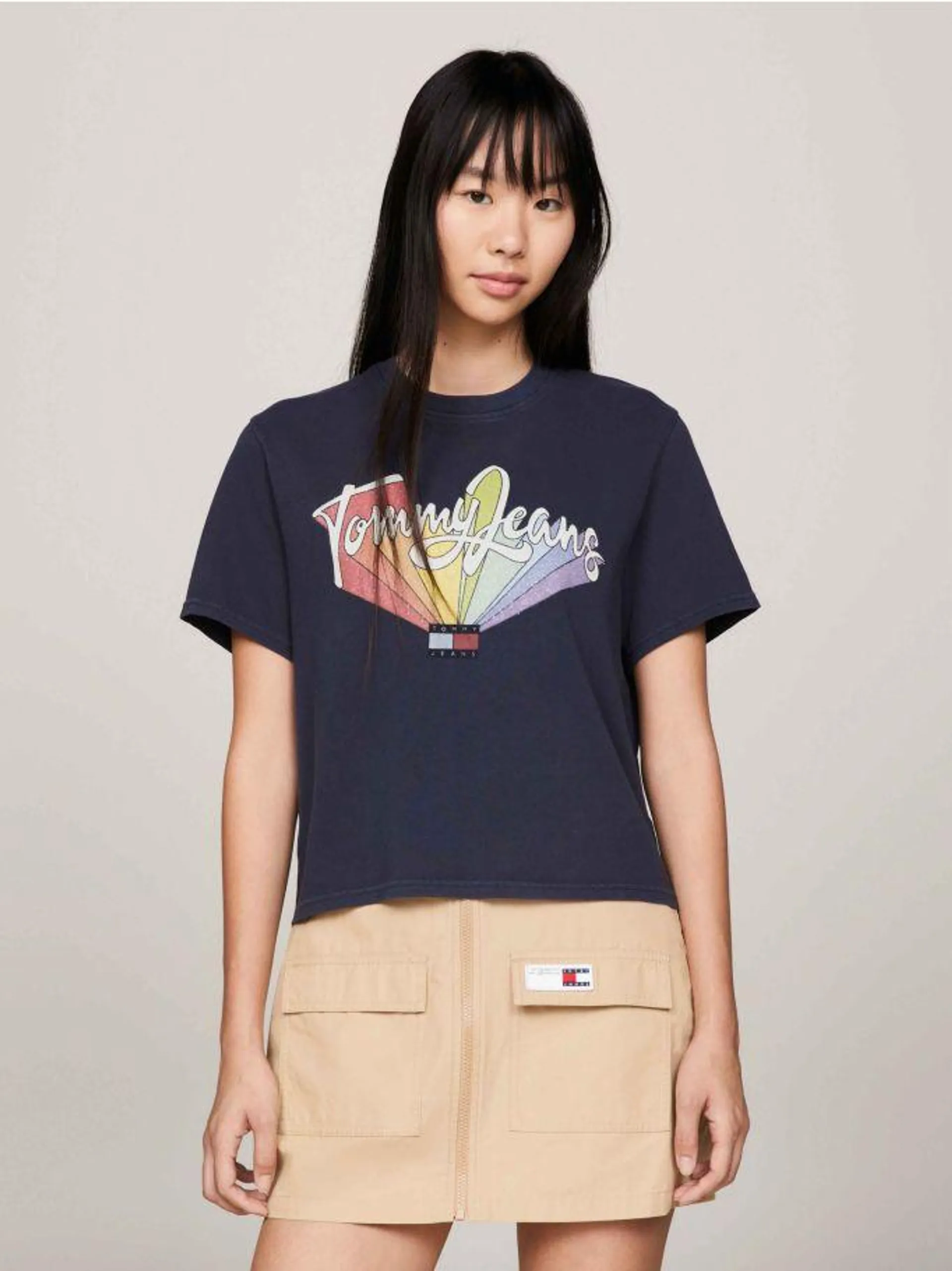 Rainbow Logo Boxy Fit T-Shirt