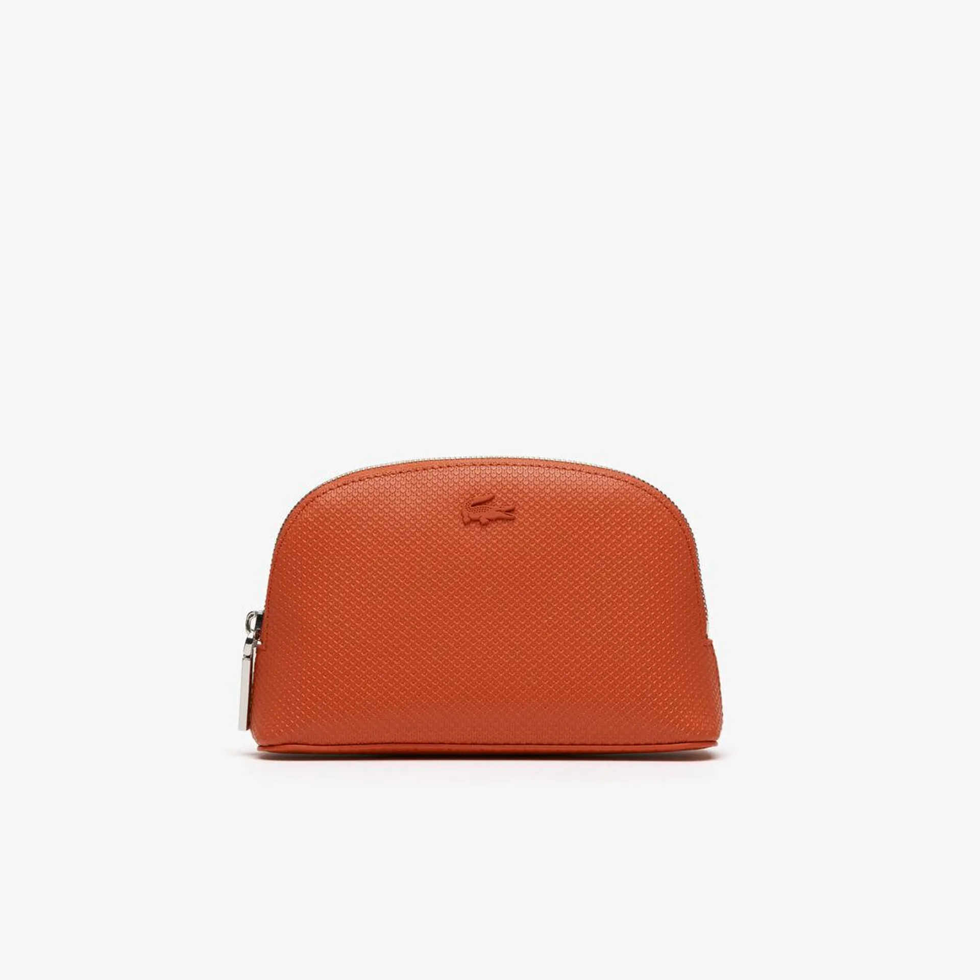 Women’s Lacoste Chantaco Calfskin Leather Makeup Bag