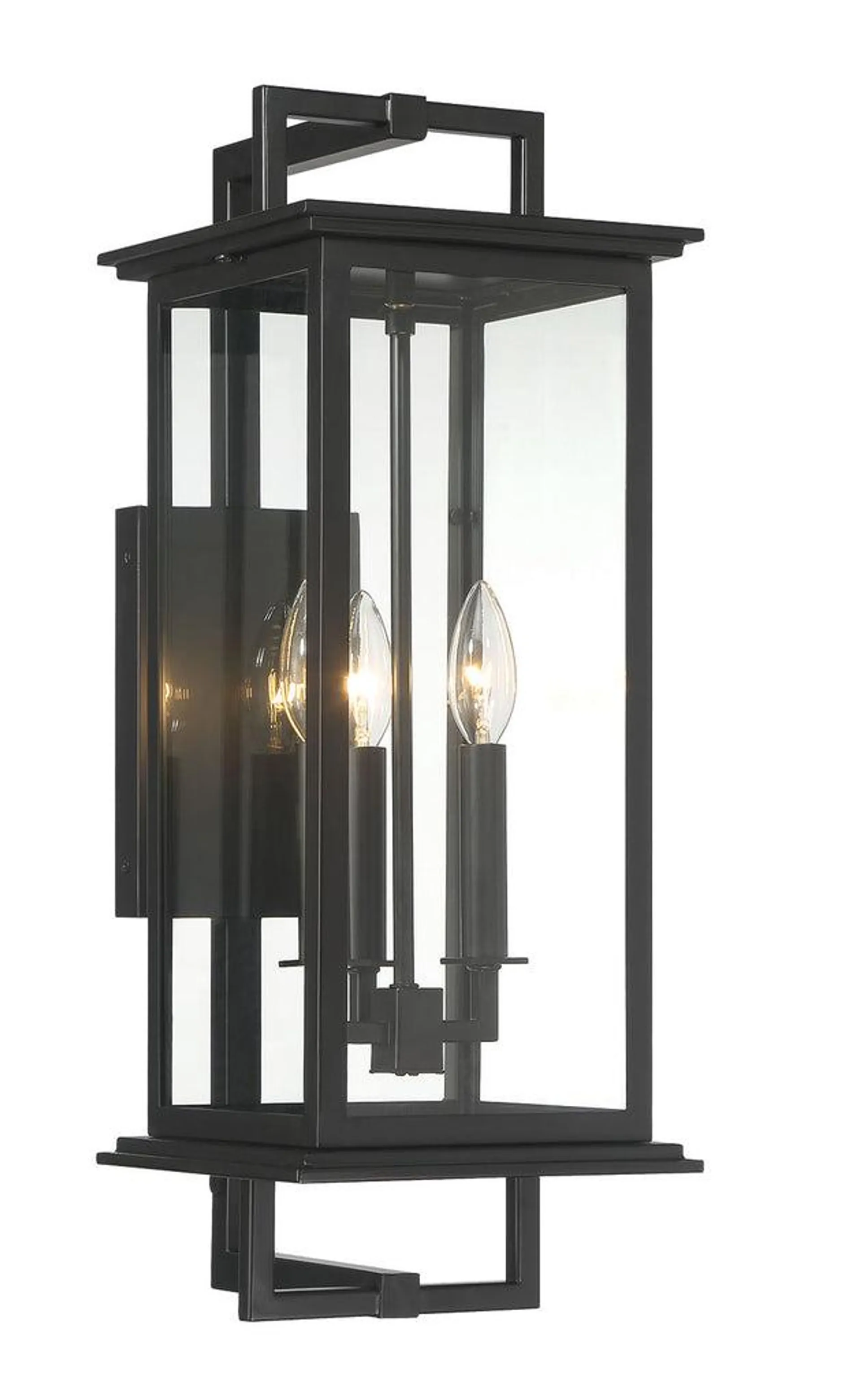 Hudson 3 Light Outdoor Wall Mount - Small