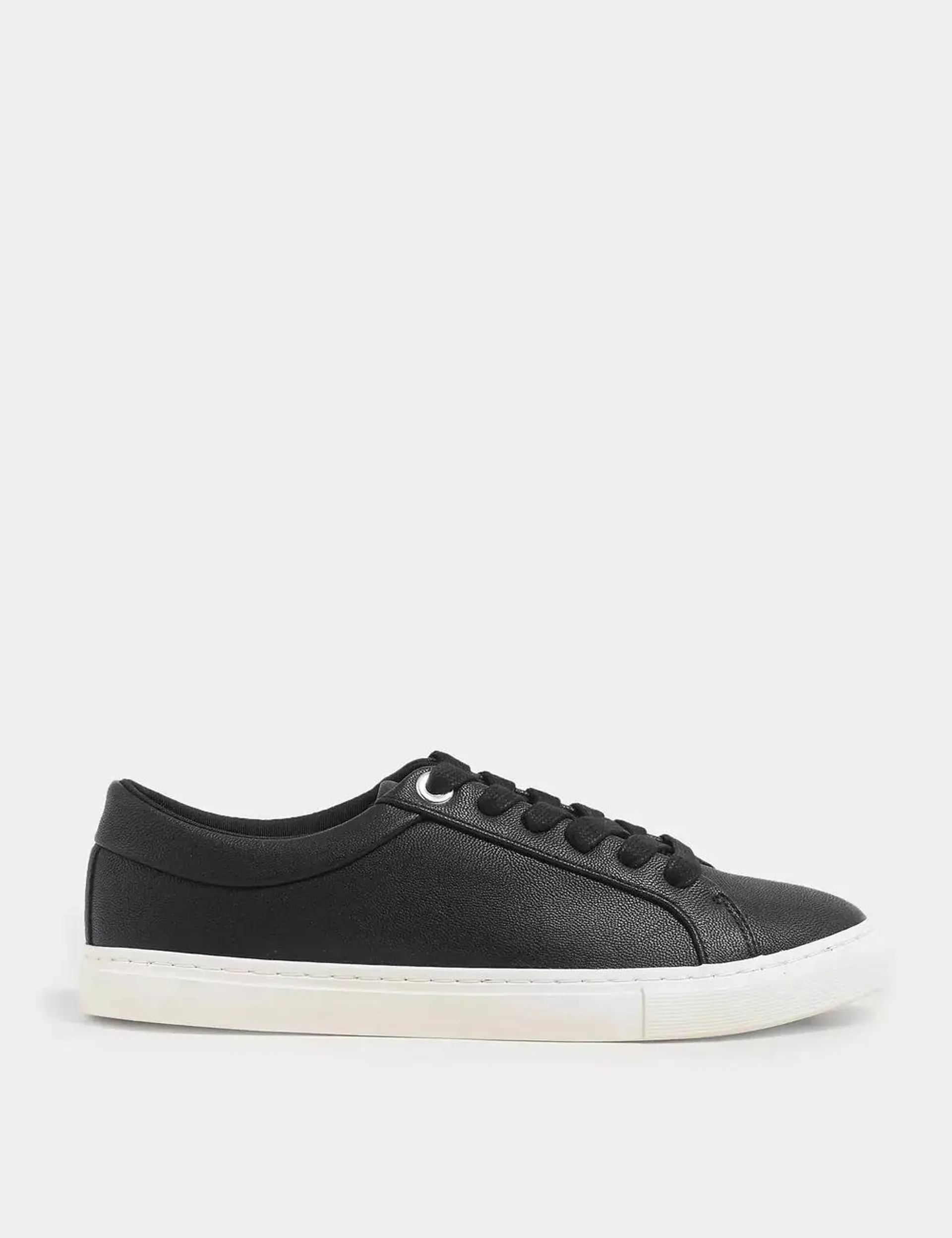 Lace Up Eyelet Detail Trainers