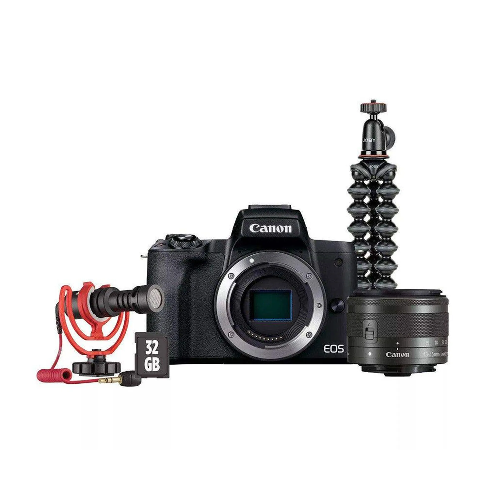 Canon EOS M50 Mark II Mirrorless Digital Camera with EF-M 15-45mm IS STM Lens Vlogger Kit