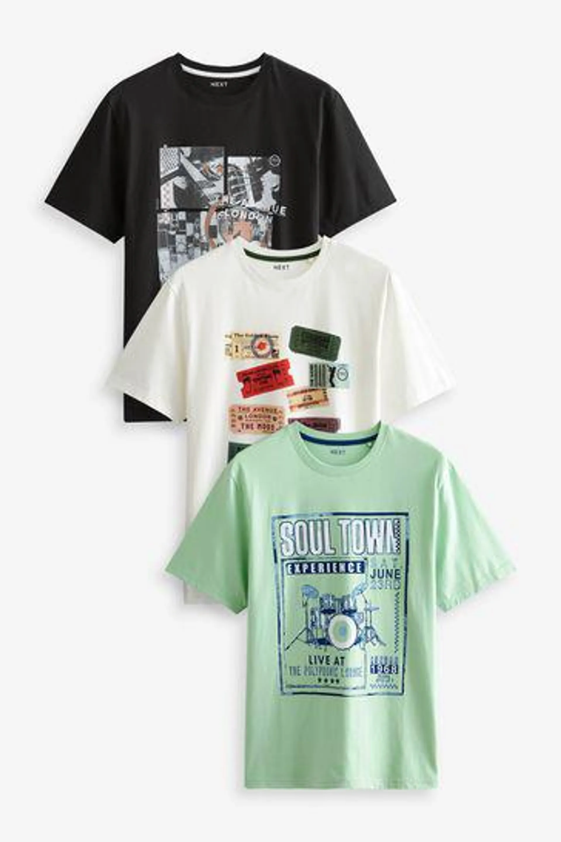 Print T-Shirts 3 Pack