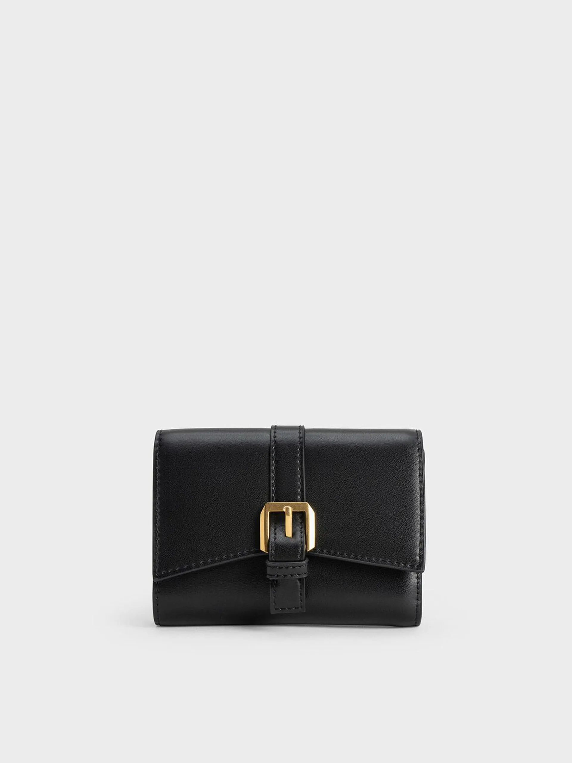 Annelise Belted Wallet - Black