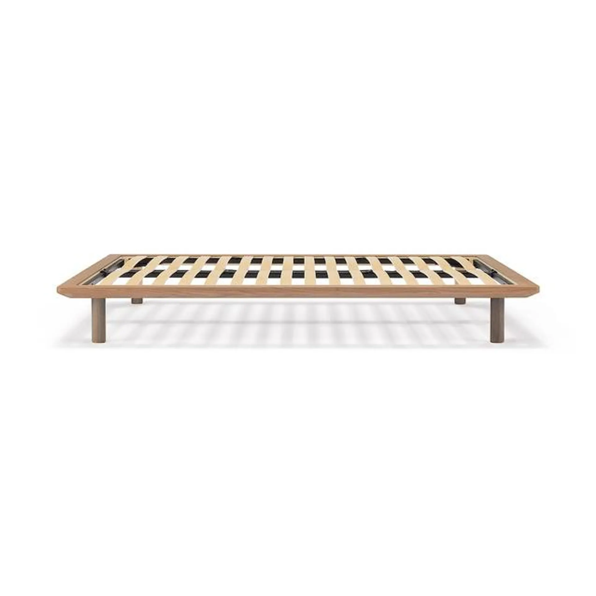 Walnut Wooden Bed Frame, W 147 x D 202 x H 5.5 cm, Double