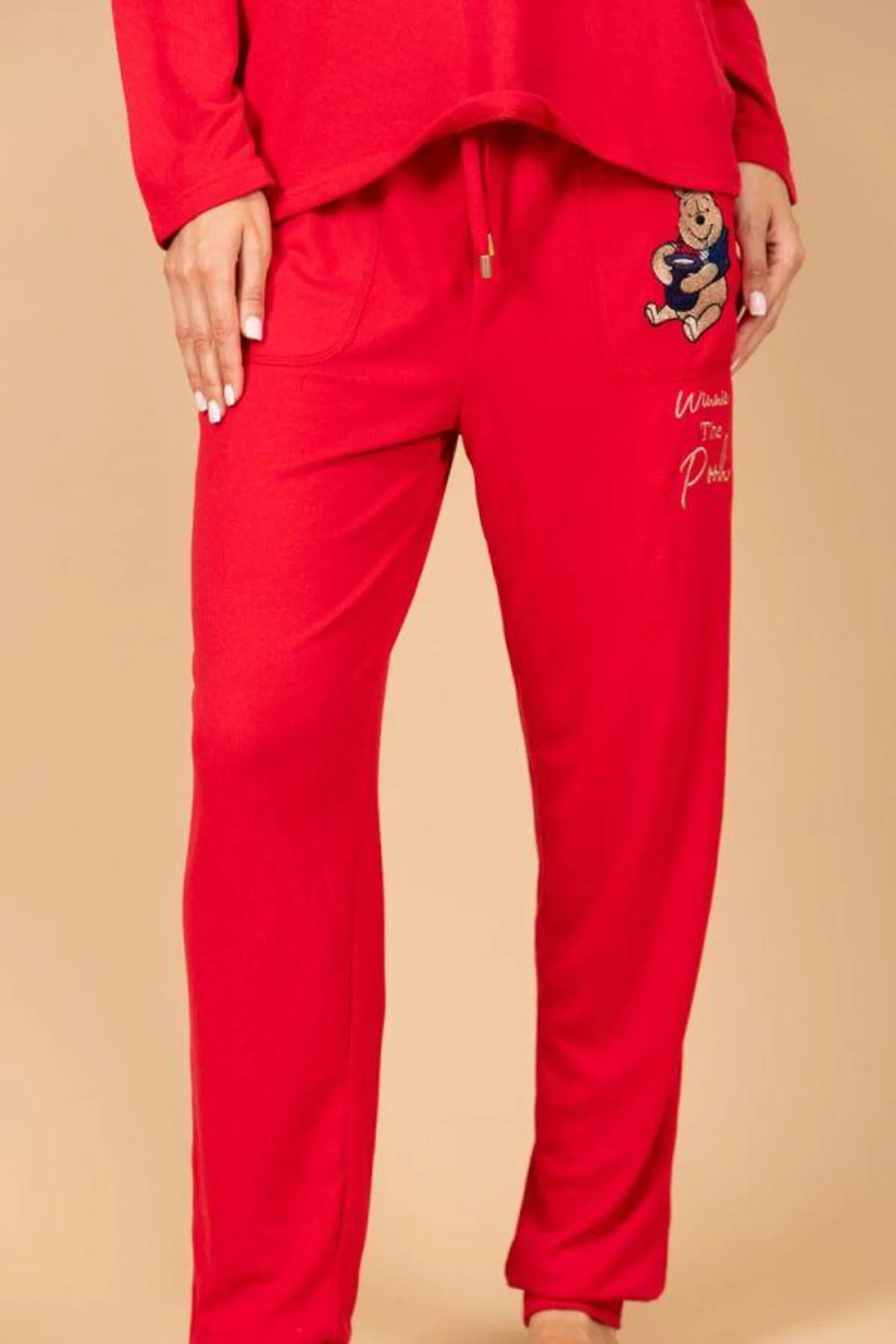 Ladies Red Pooh with Check Mix & Match Pant