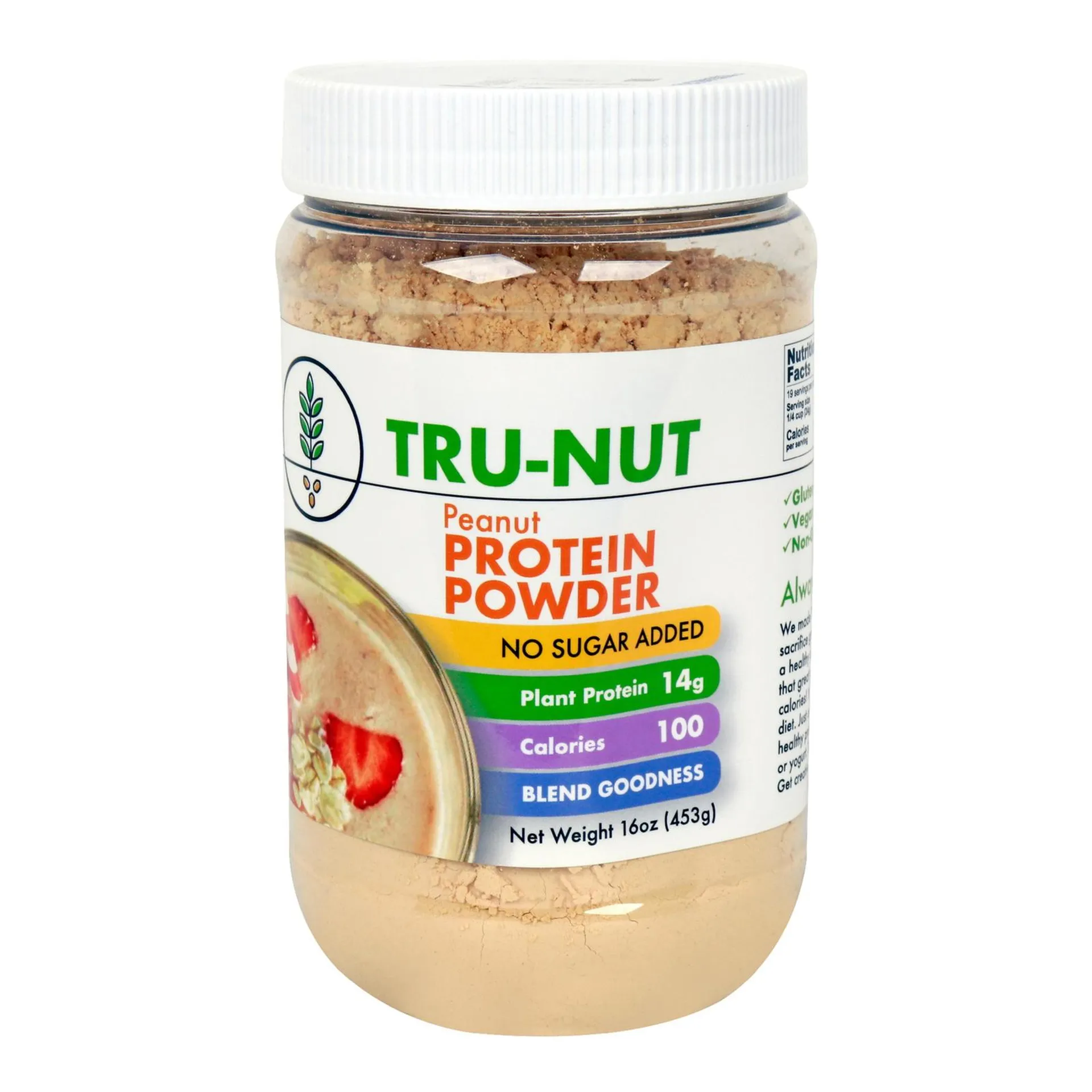 Tru Nut Peanut Protein Powder 453 g