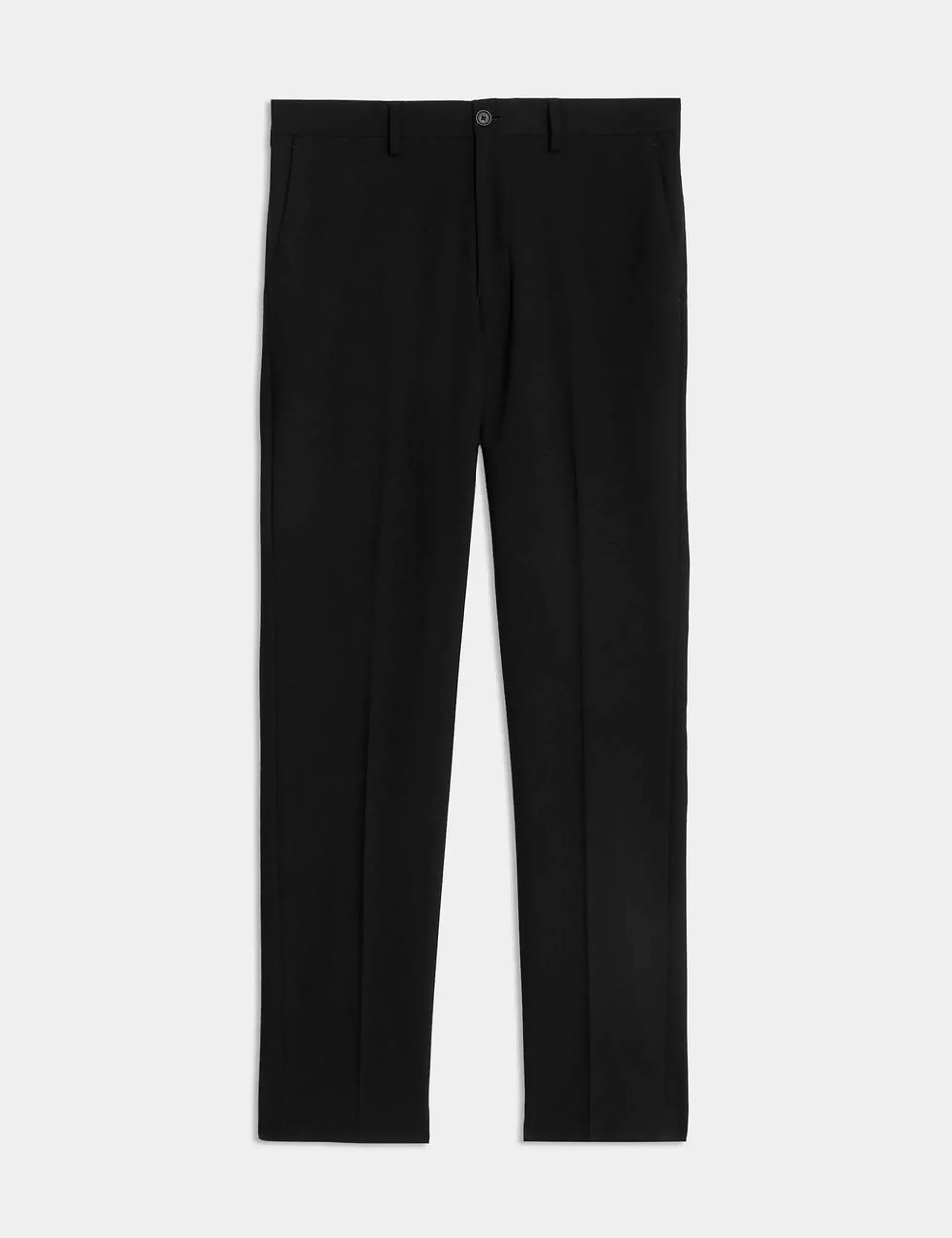 Slim Fit Flat Front Stretch Trousers