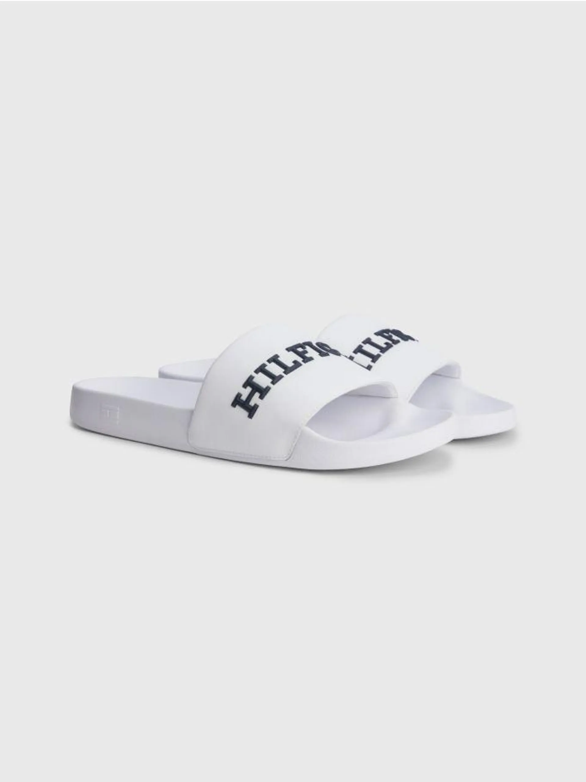 3D Tonal Logo Pool Slides