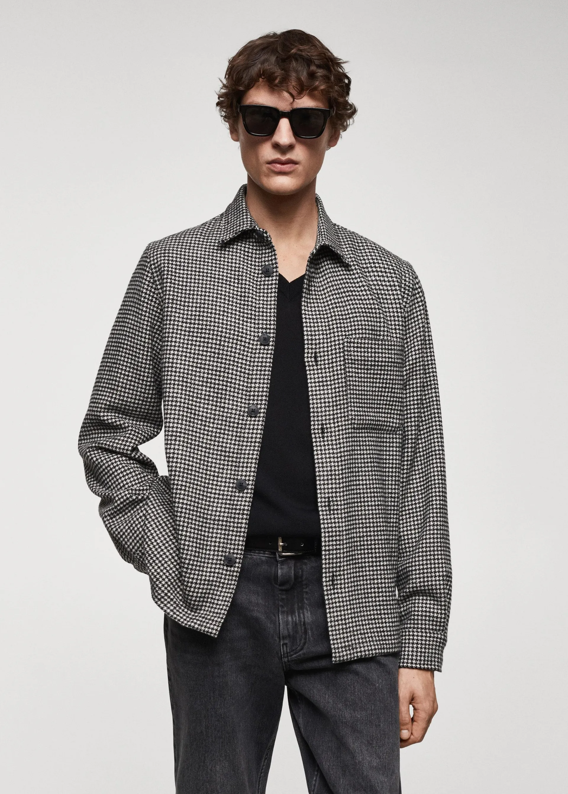 Houndstooth overshirt