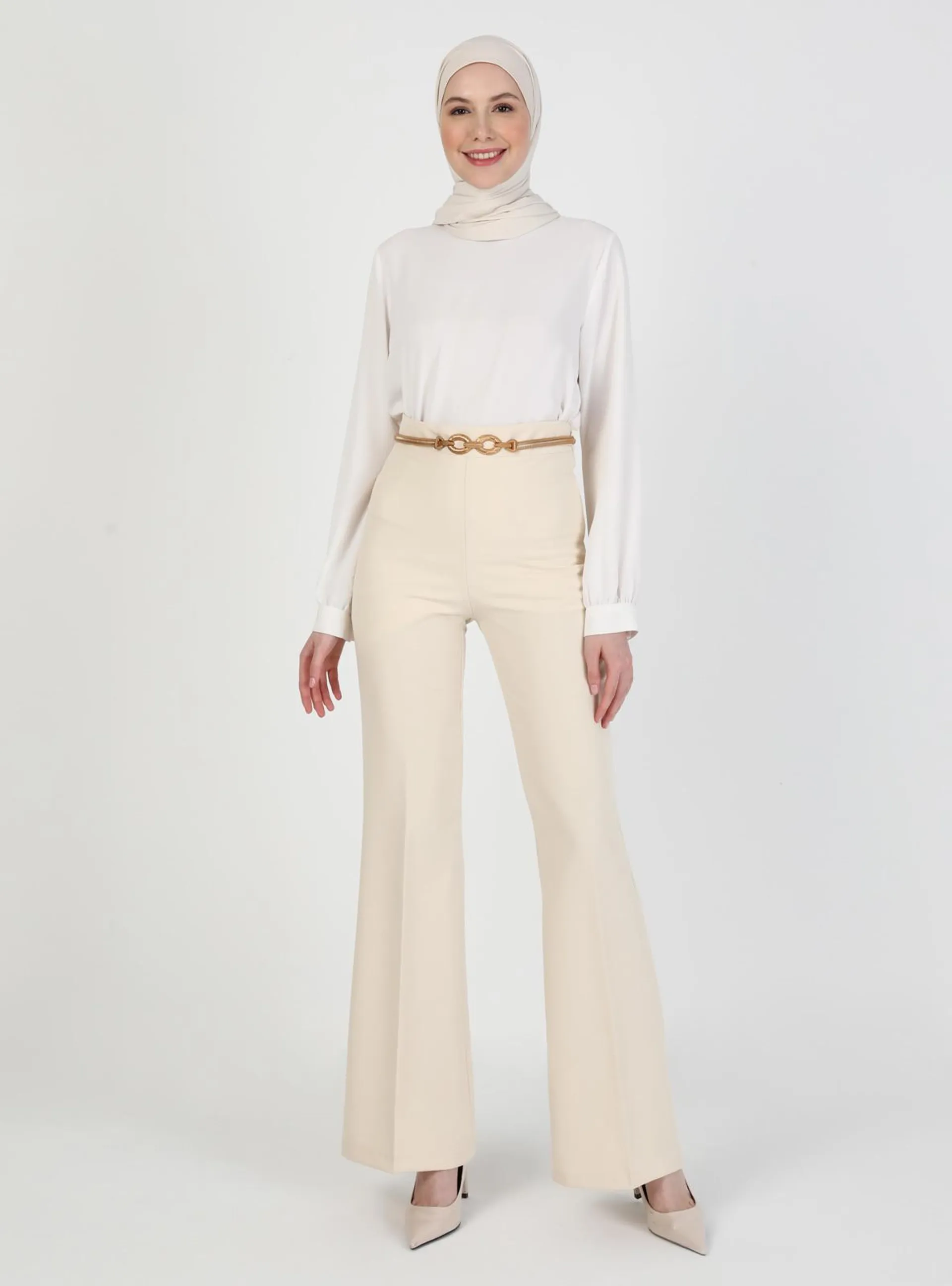 Beige - Pants