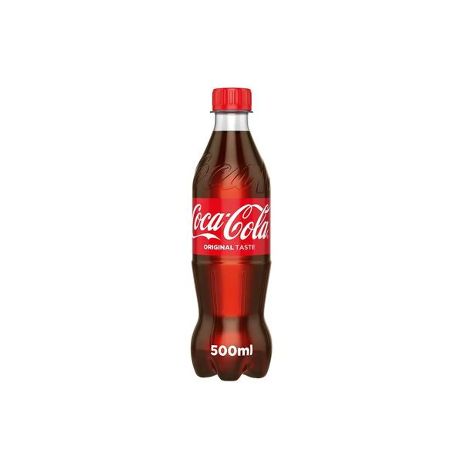 COCA-COLA Original Taste Carbonated Soft Drink PET 500ml Single piece