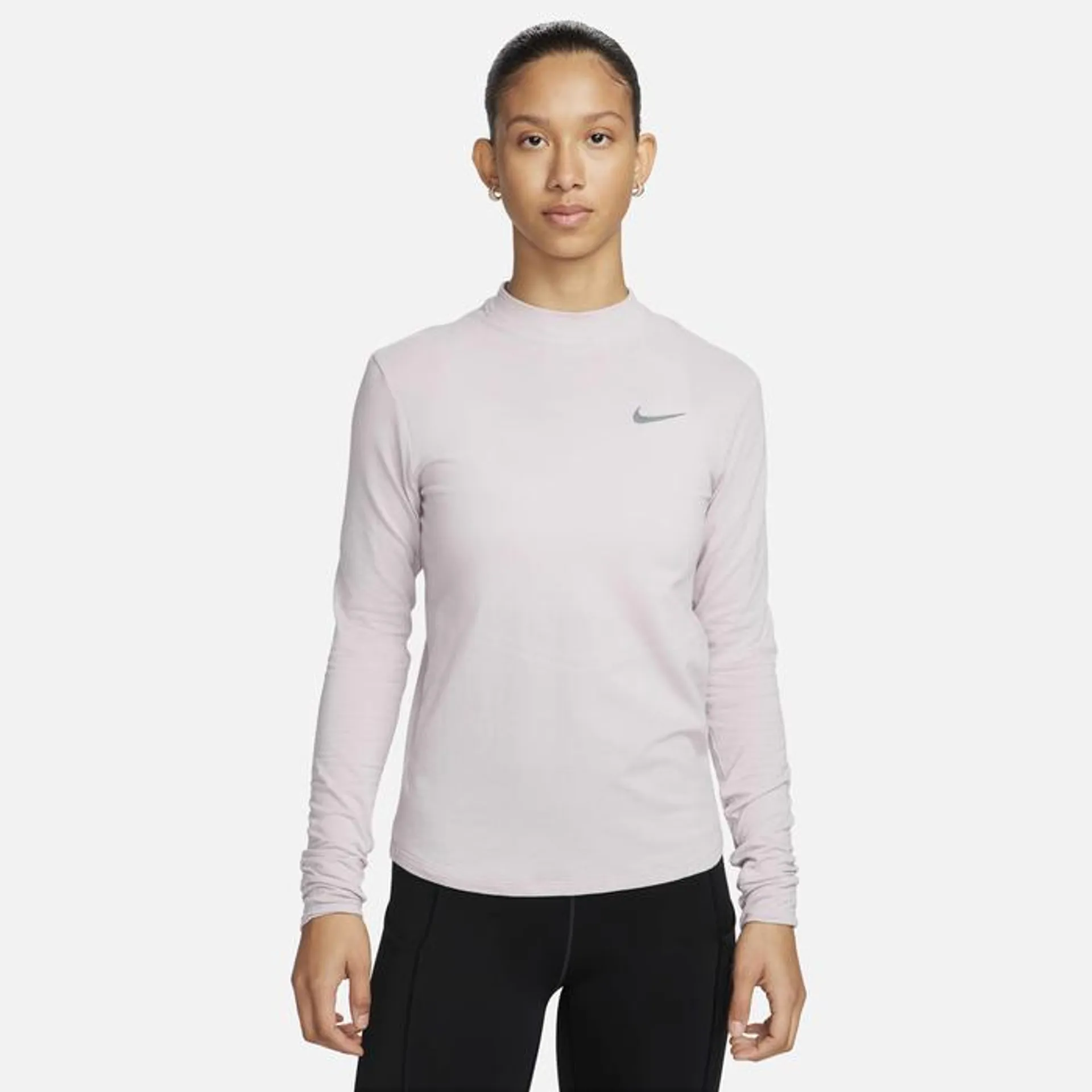 Women's Dri-FIT Mock-Neck Long-Sleeve Running Top