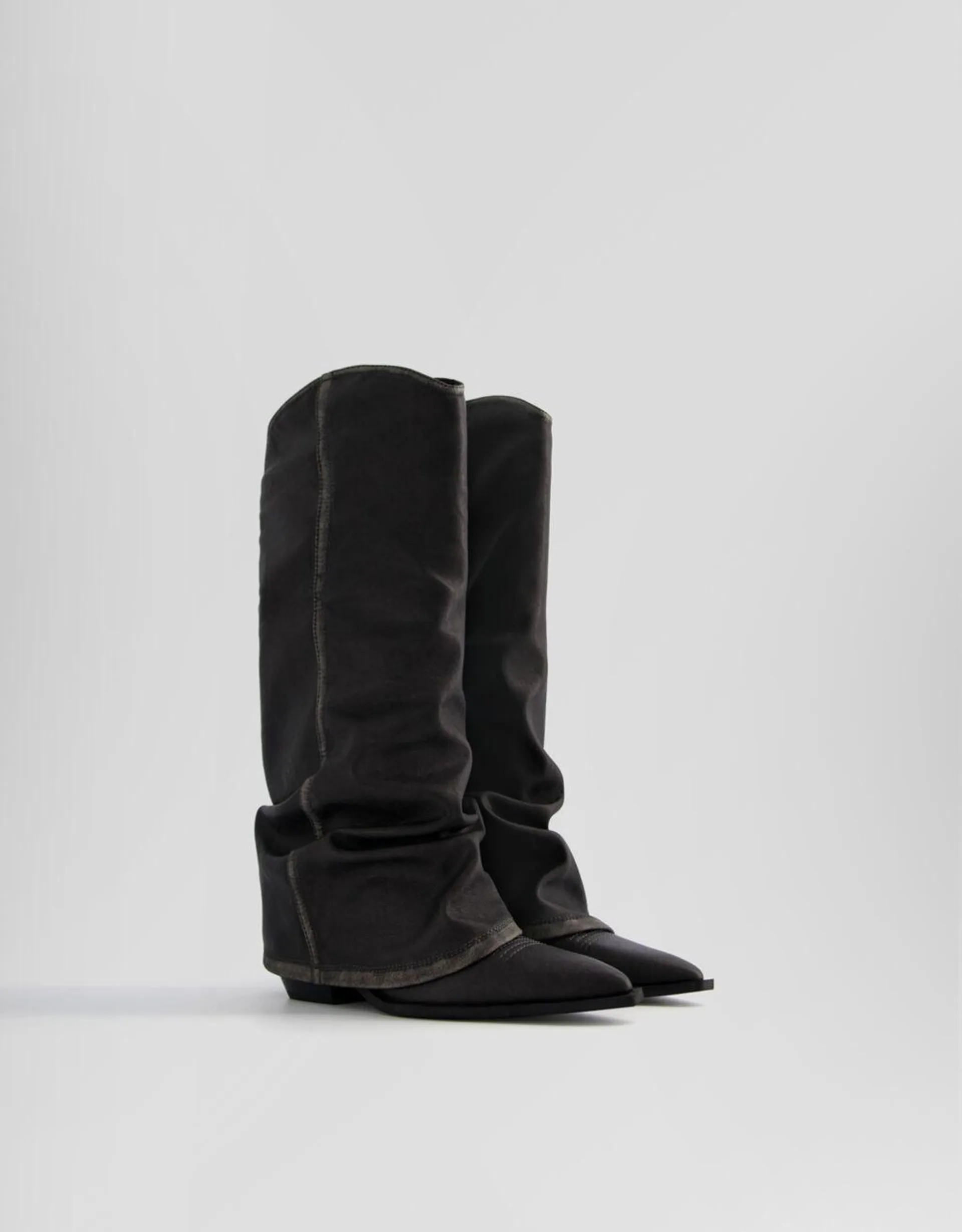 Fold-over cowboy boots