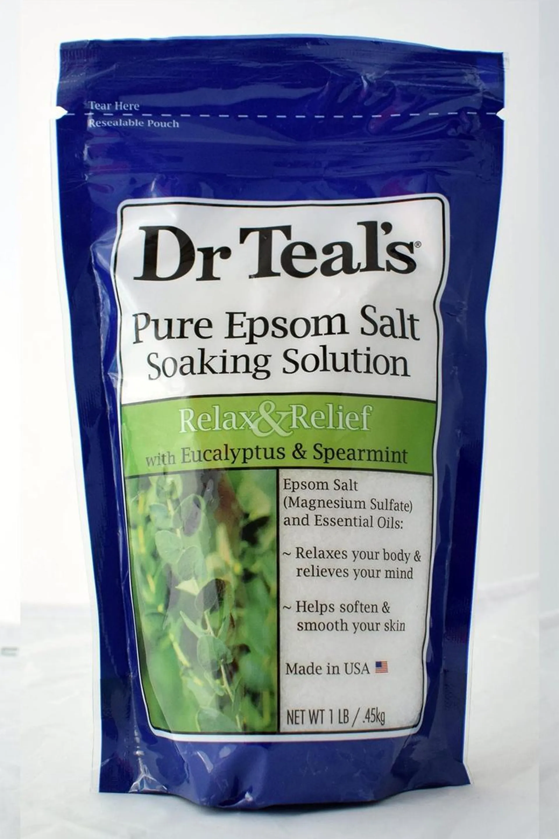 Dr. Teal's Epsom Bath Salt Eucalyptus & Spearmint 450g