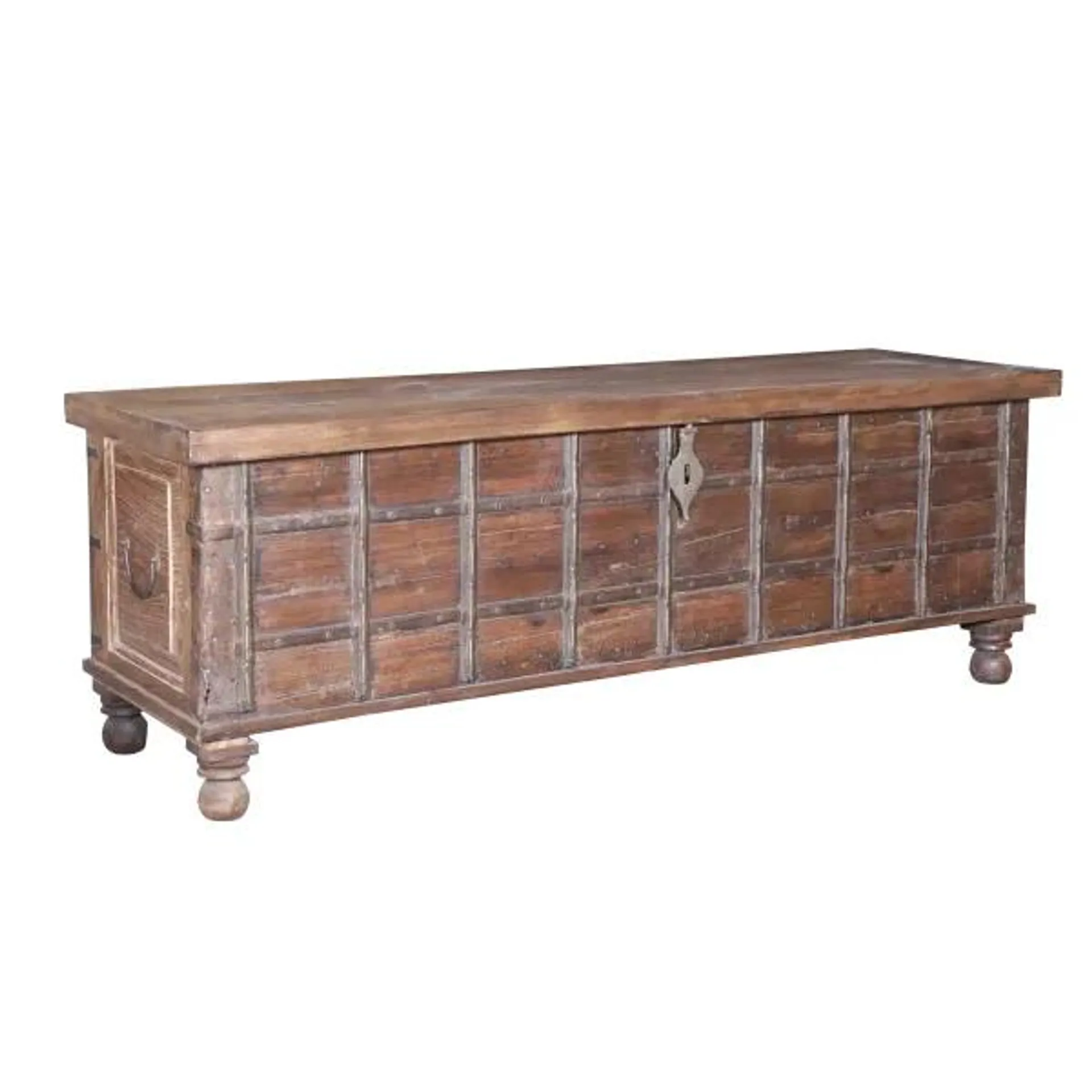 Wooden Metal Fitted Trunk (M2043)