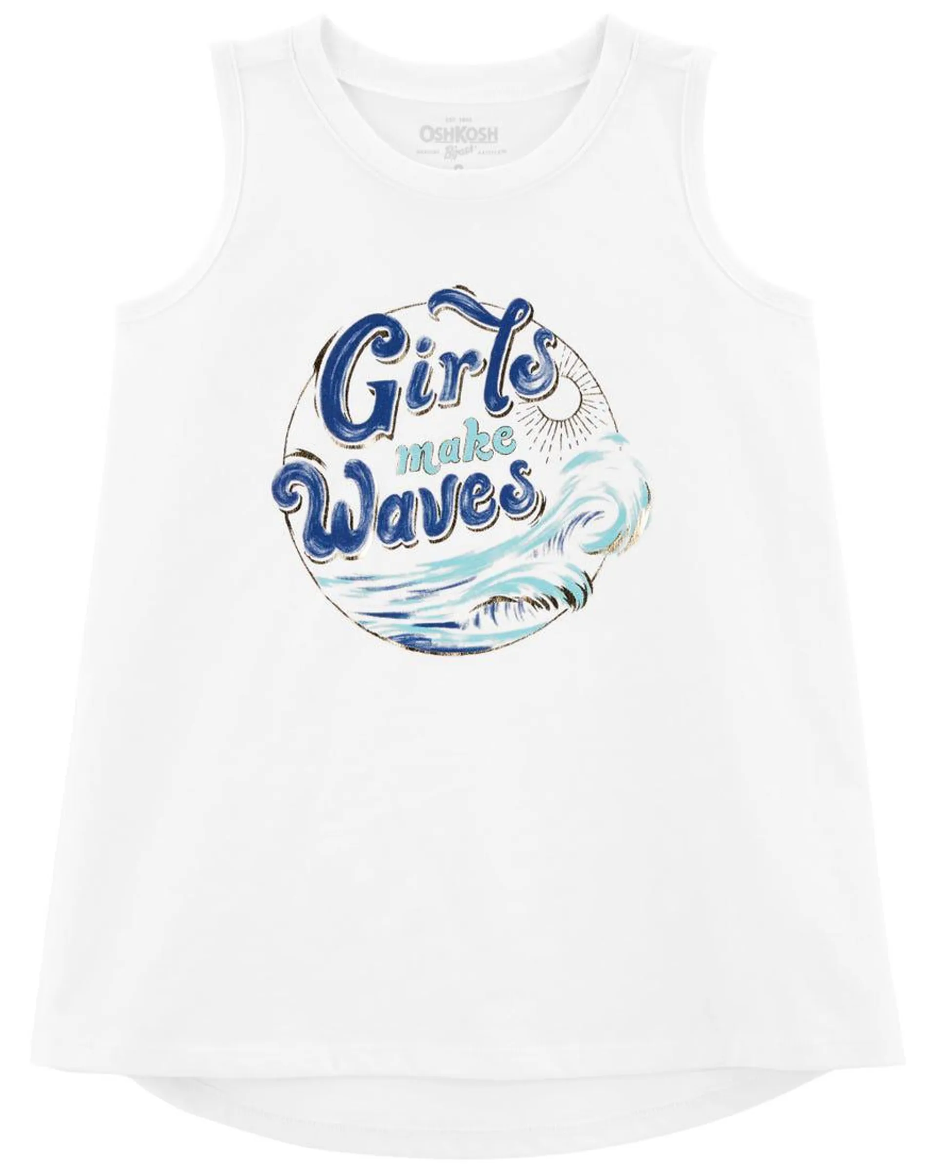 High-Low Graphic Tank