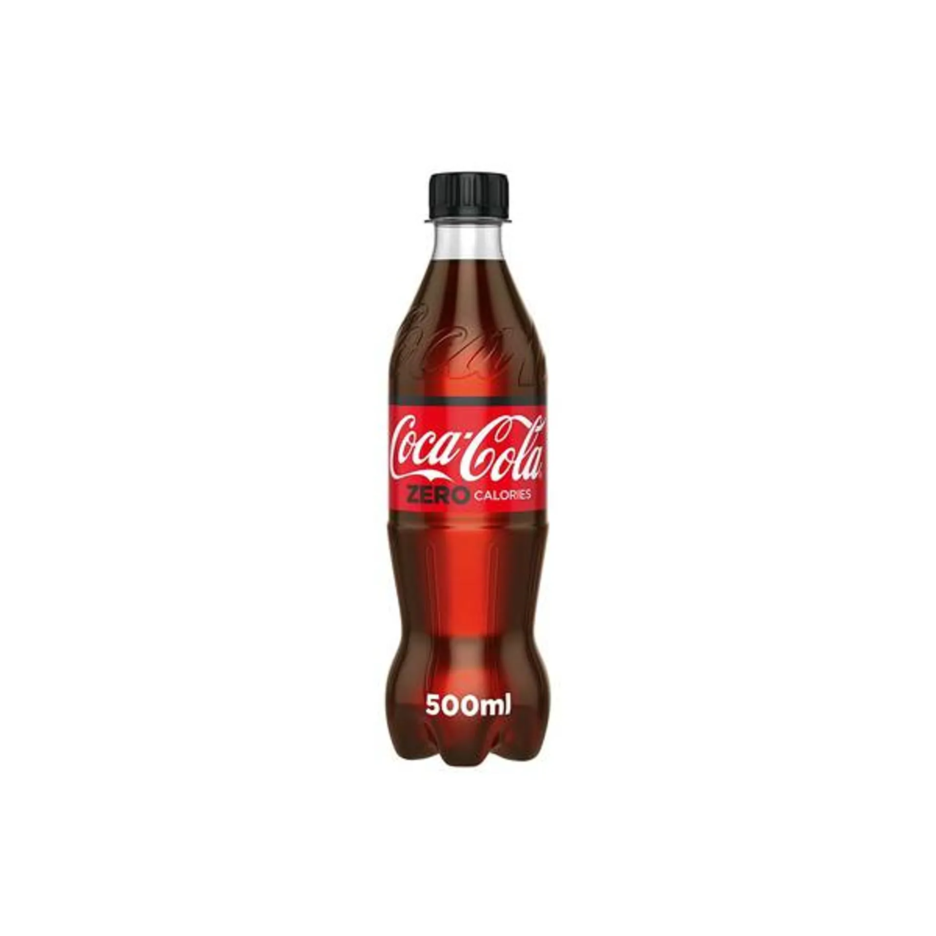 COCA-COLA Zero Calories Carbonated Soft Drink PET 500ml Single piece