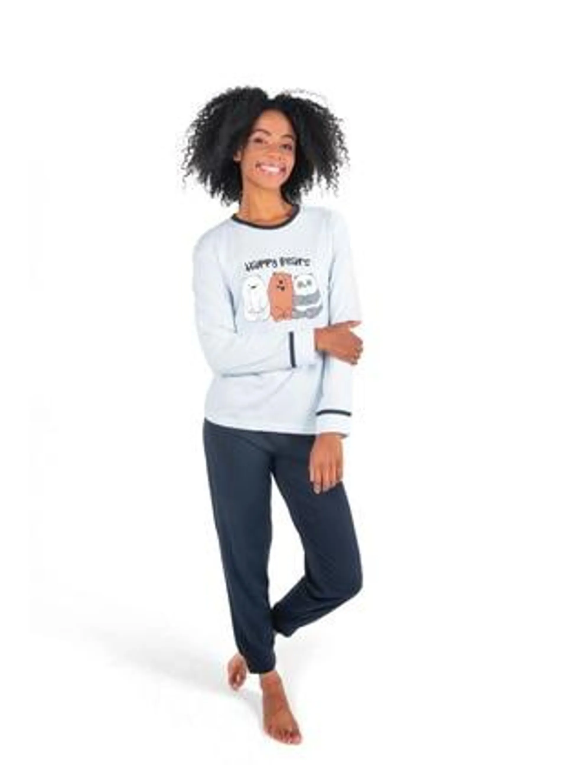 Fawn - Navy Blue - Pyjama Set - Fawn