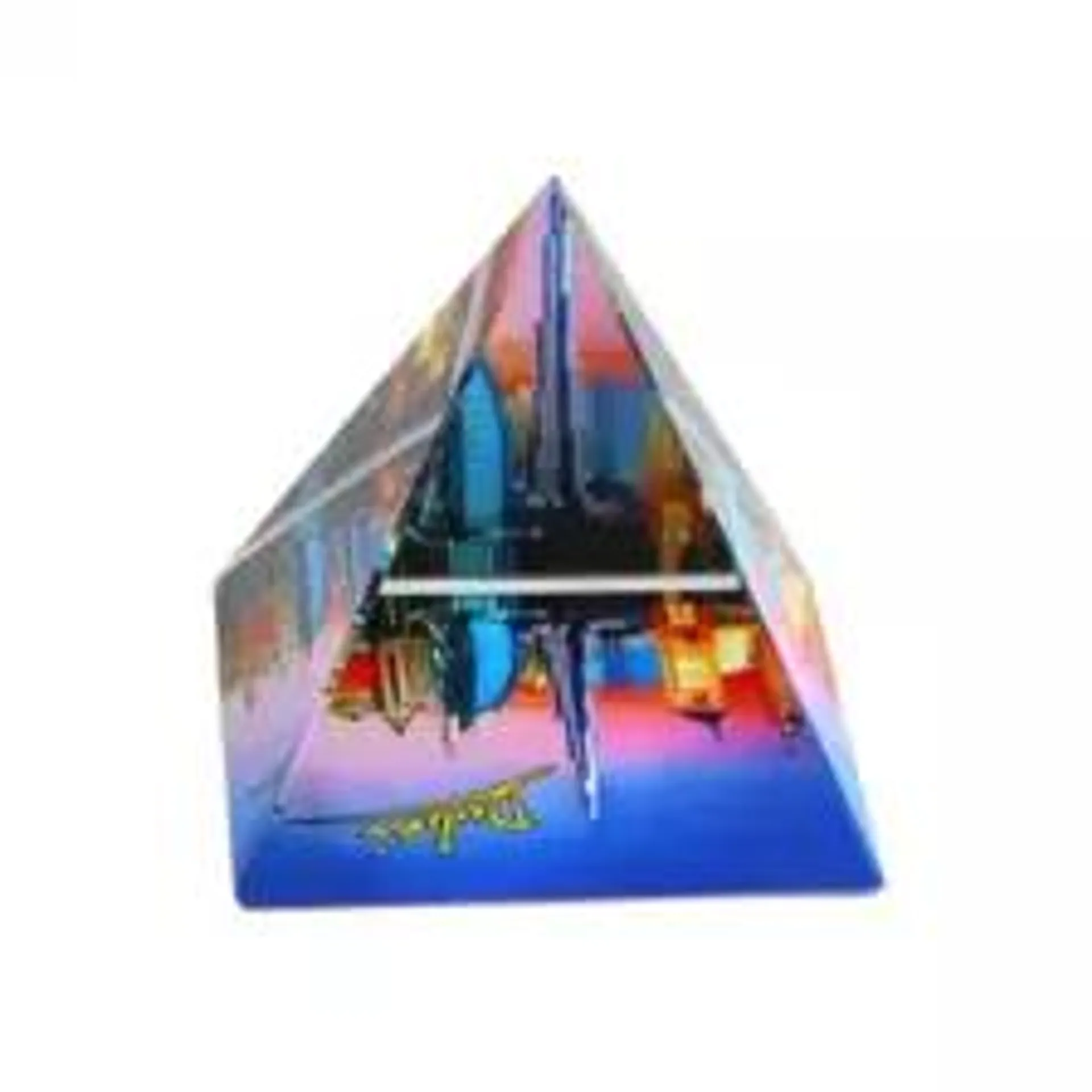 Crystal Positive Energy Generator Orgonite Pyramid, Protection Crystal & Stone for Home Décor, Dubai City View