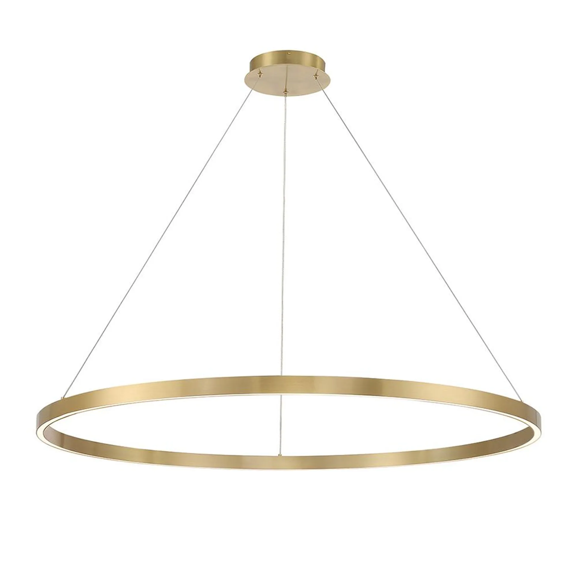 Lunar LED Pendant - Large - Aged Brass