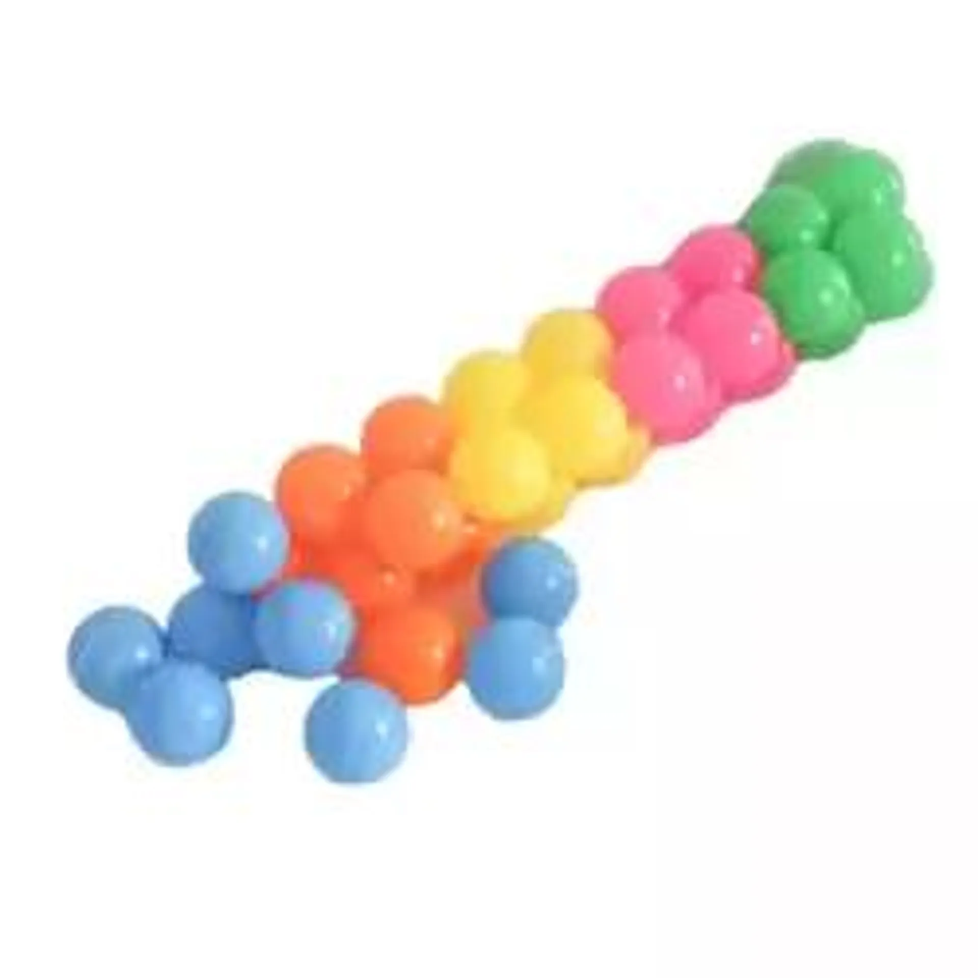 Multicolor Soft Plastic Fun Balls In Net For Kids Reuseable Balls- 40pcs