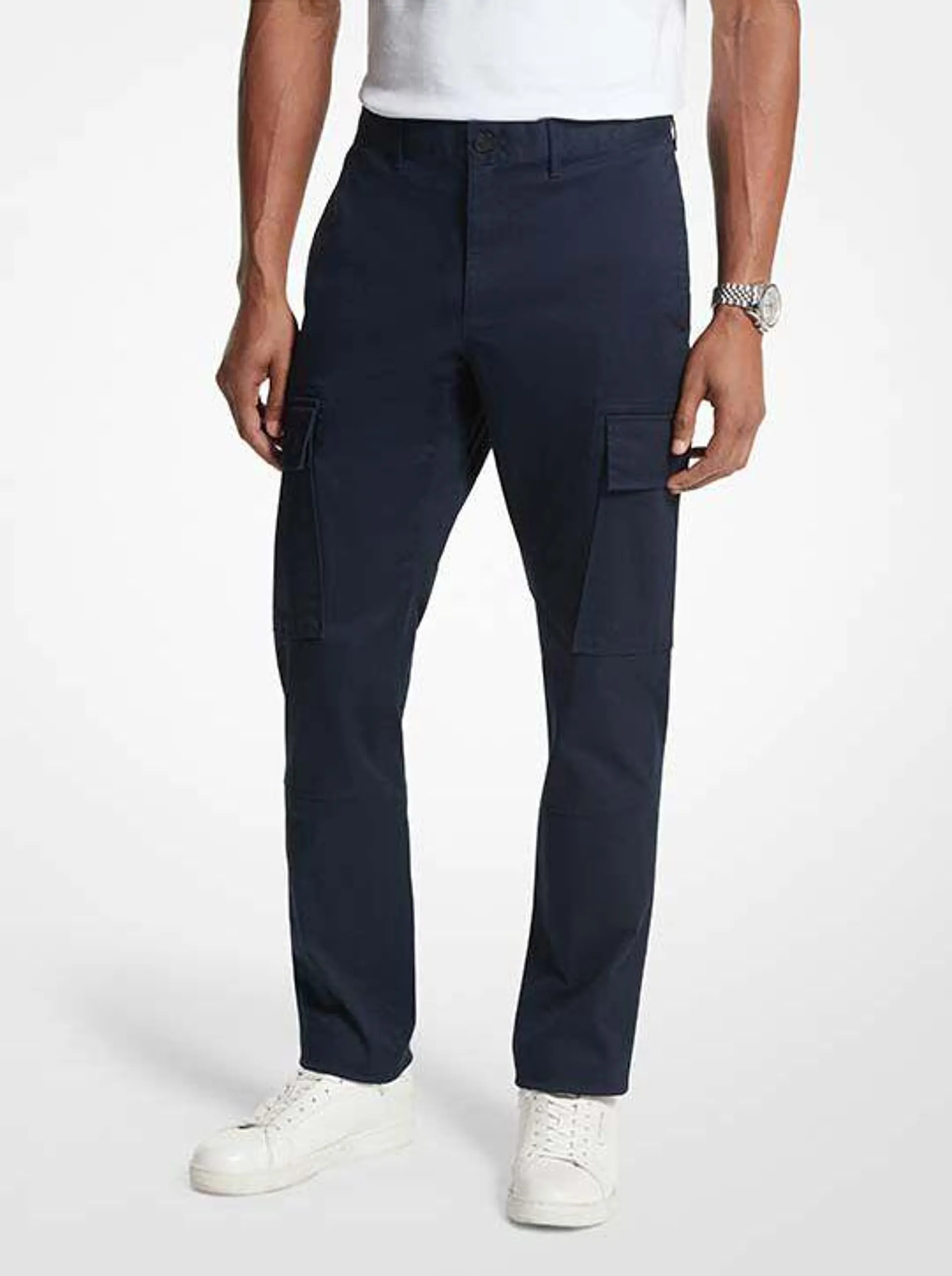 Stretch Organic Cotton Cargo Pants