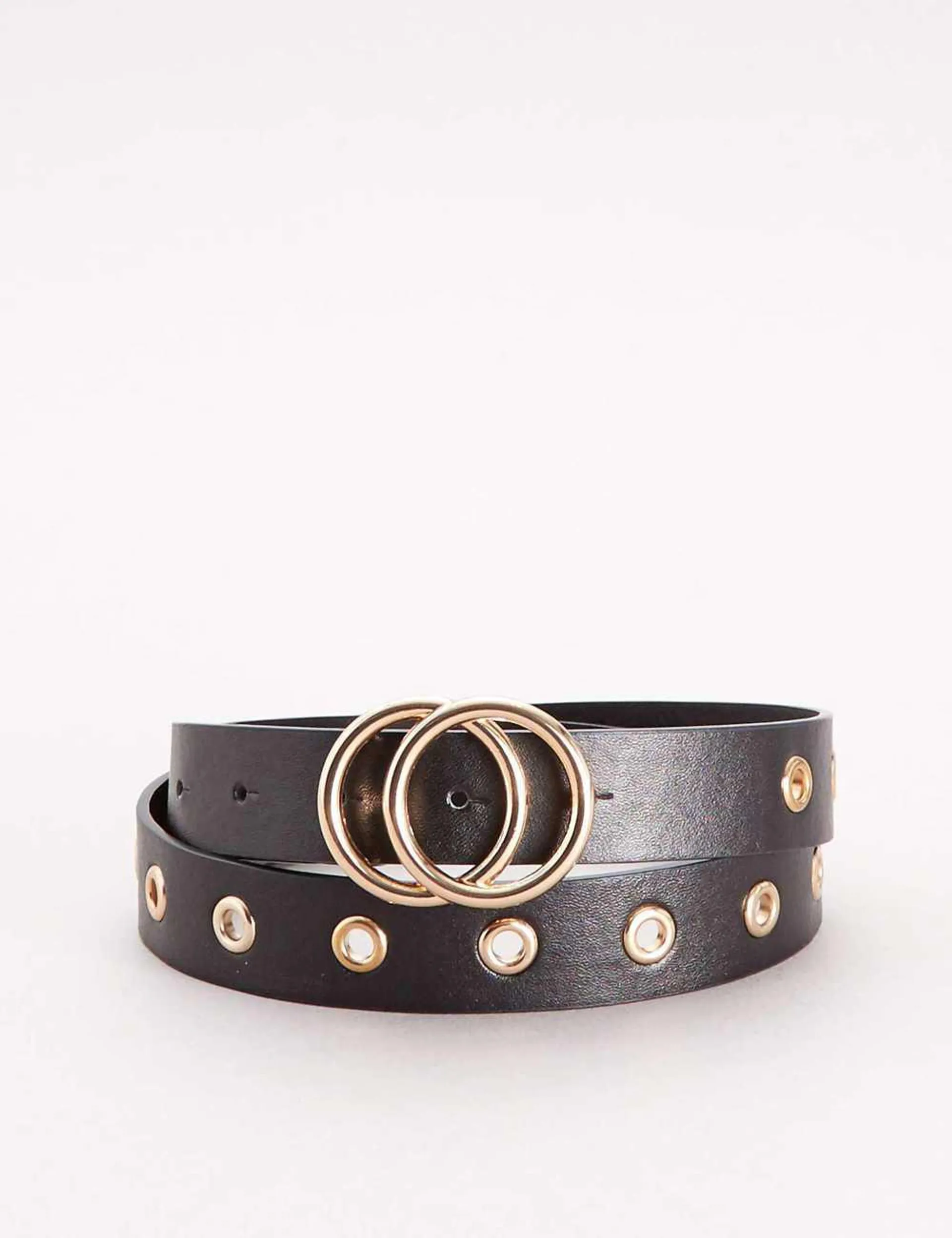 Belt with double buckle