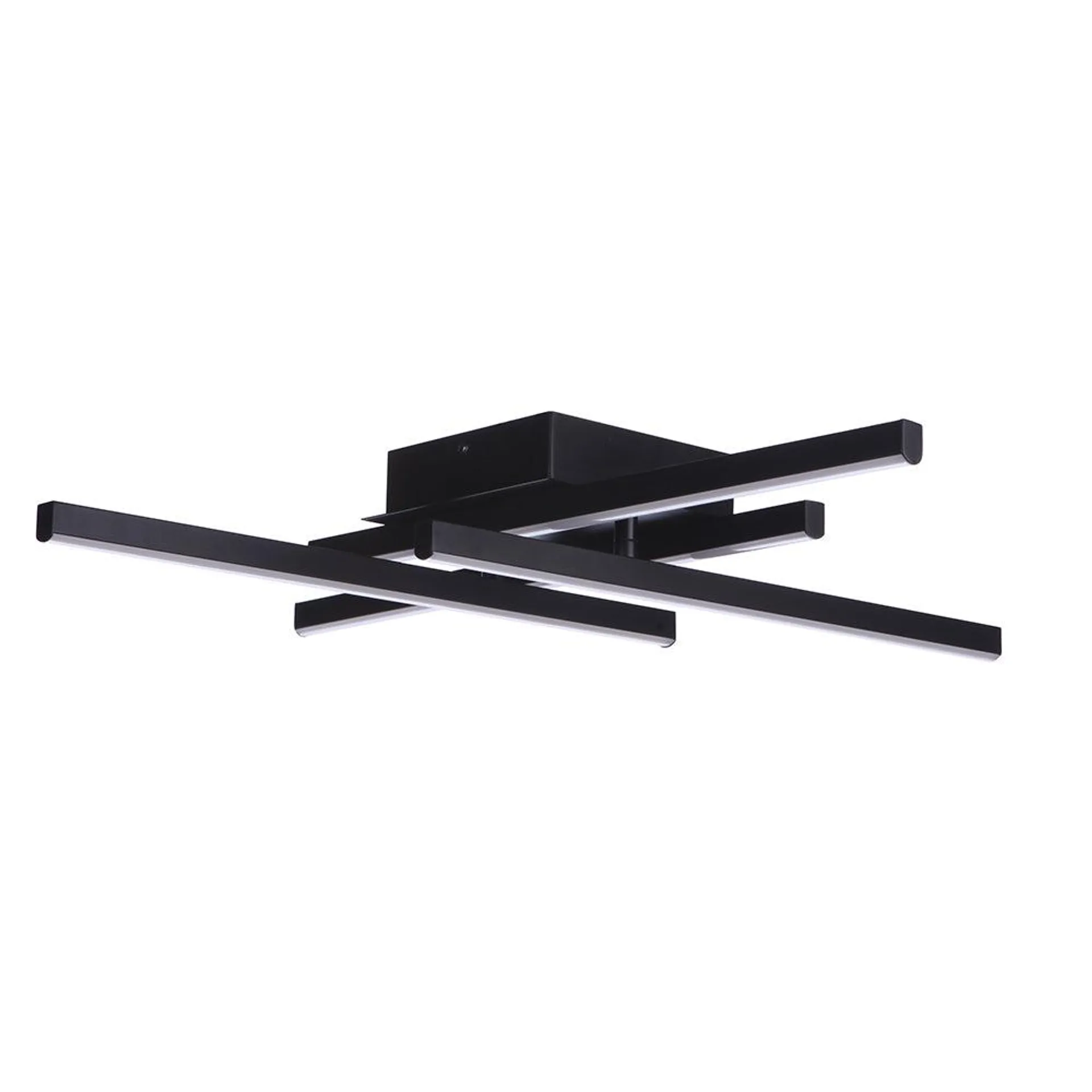 Weave LED Flush Mount - Black