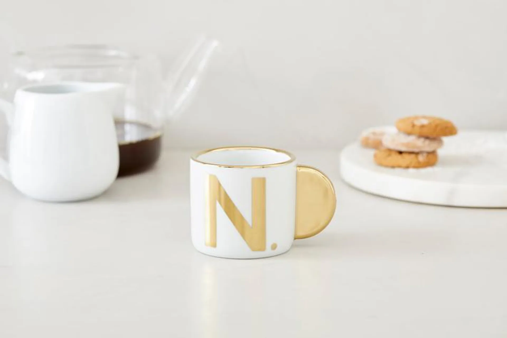 Monogram Espresso Mugs - Wide