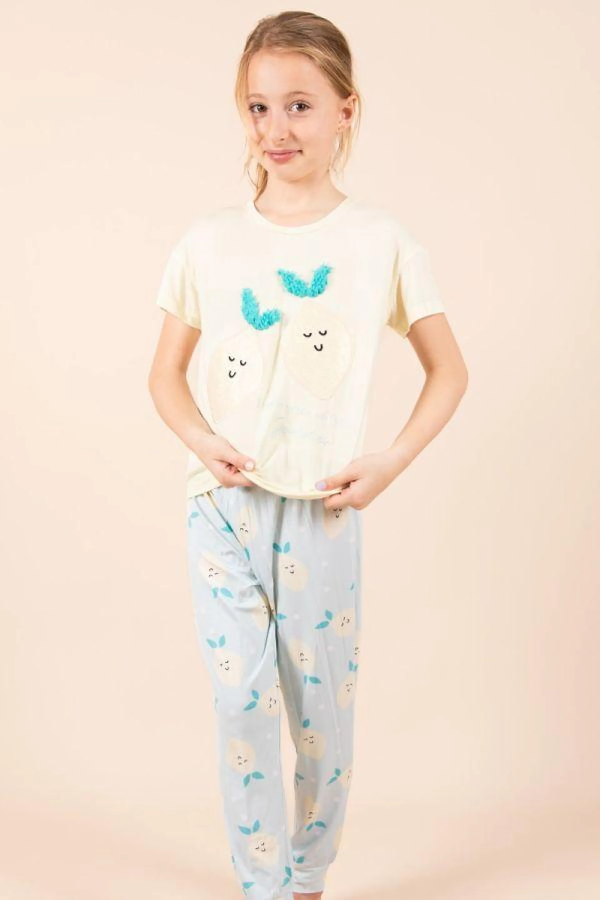 Girls Lemon PJ