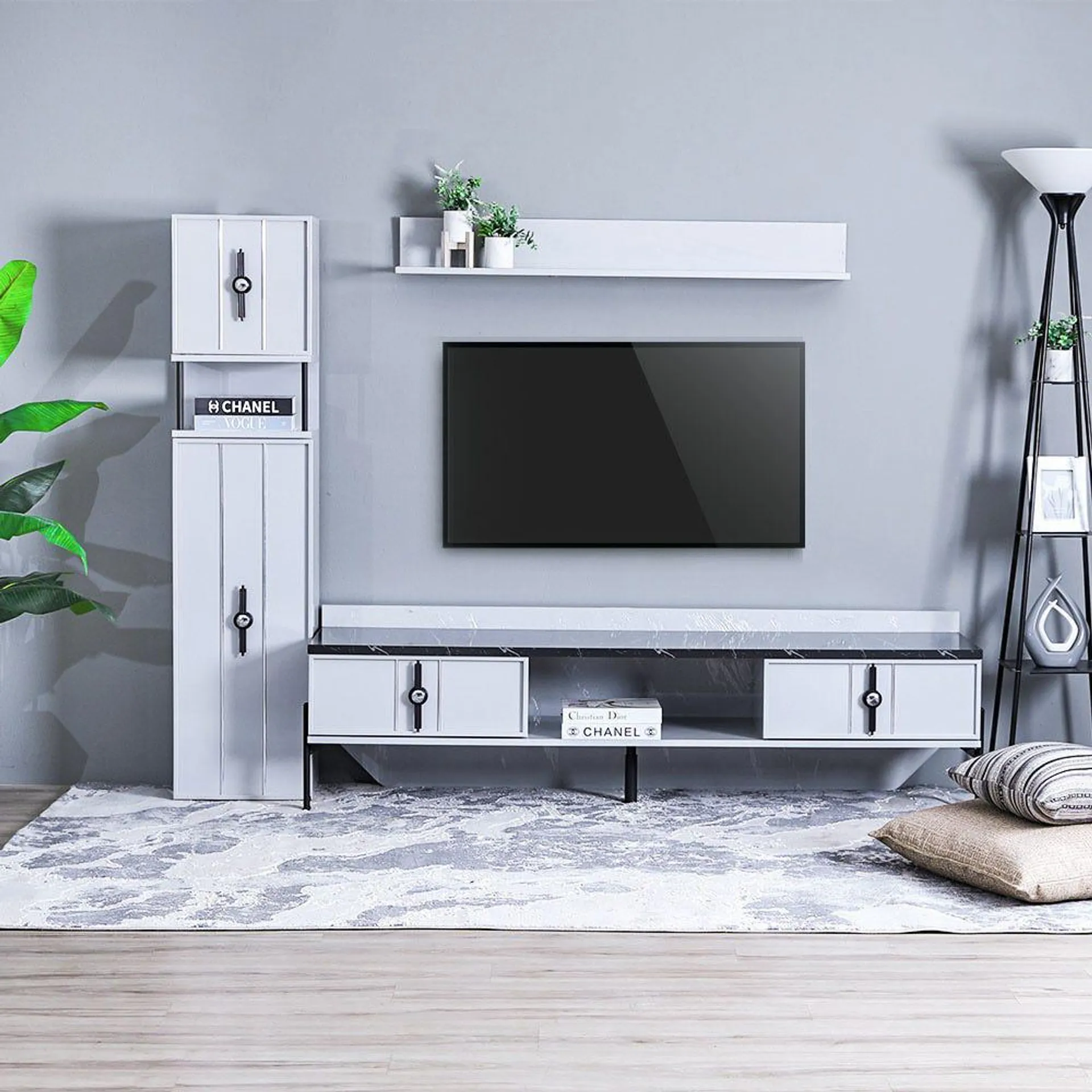 Form TV Unit for TVs upto 75 Inches with Storage - 2 Years Warranty