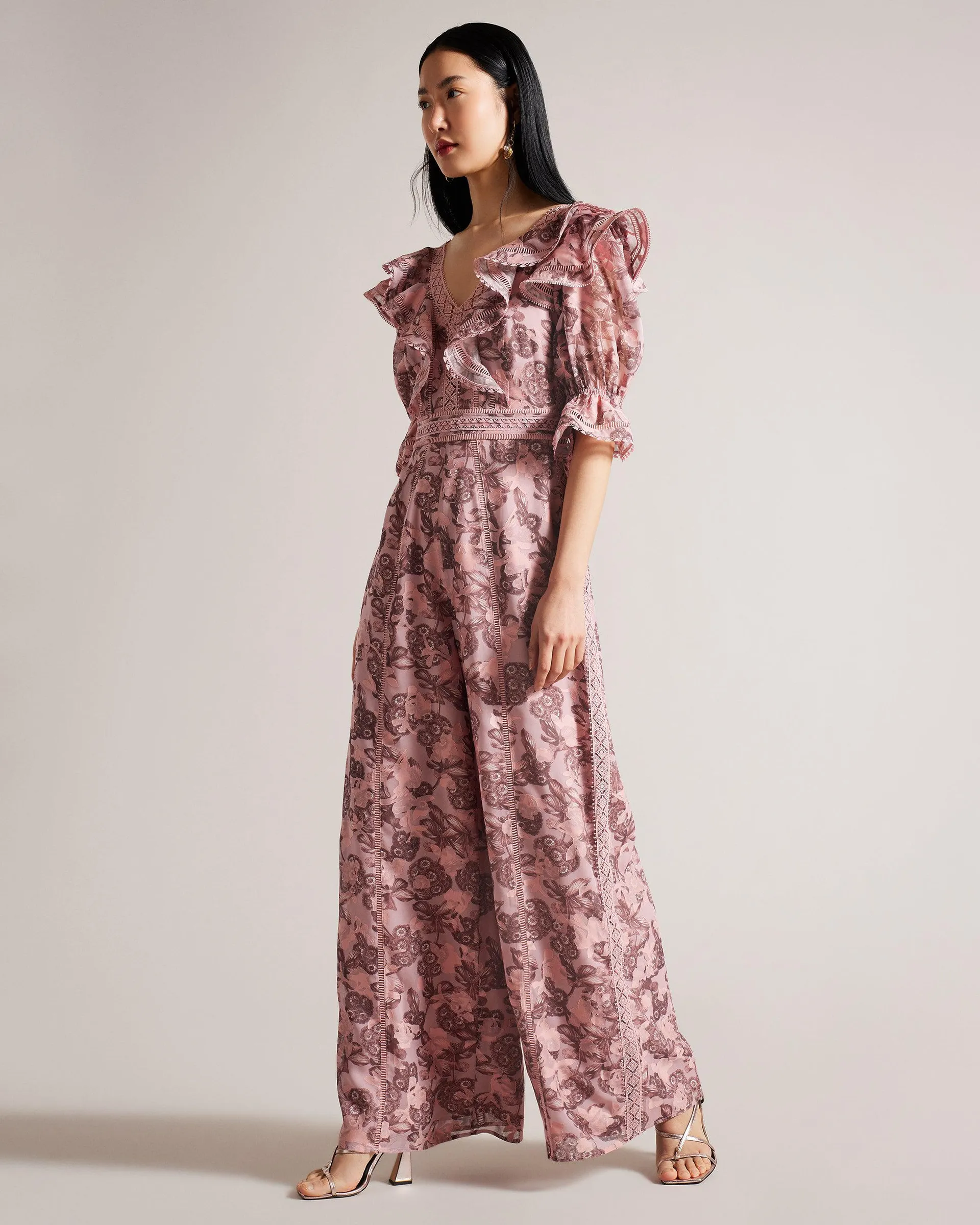 Floral Ruffle Jumpsuit
