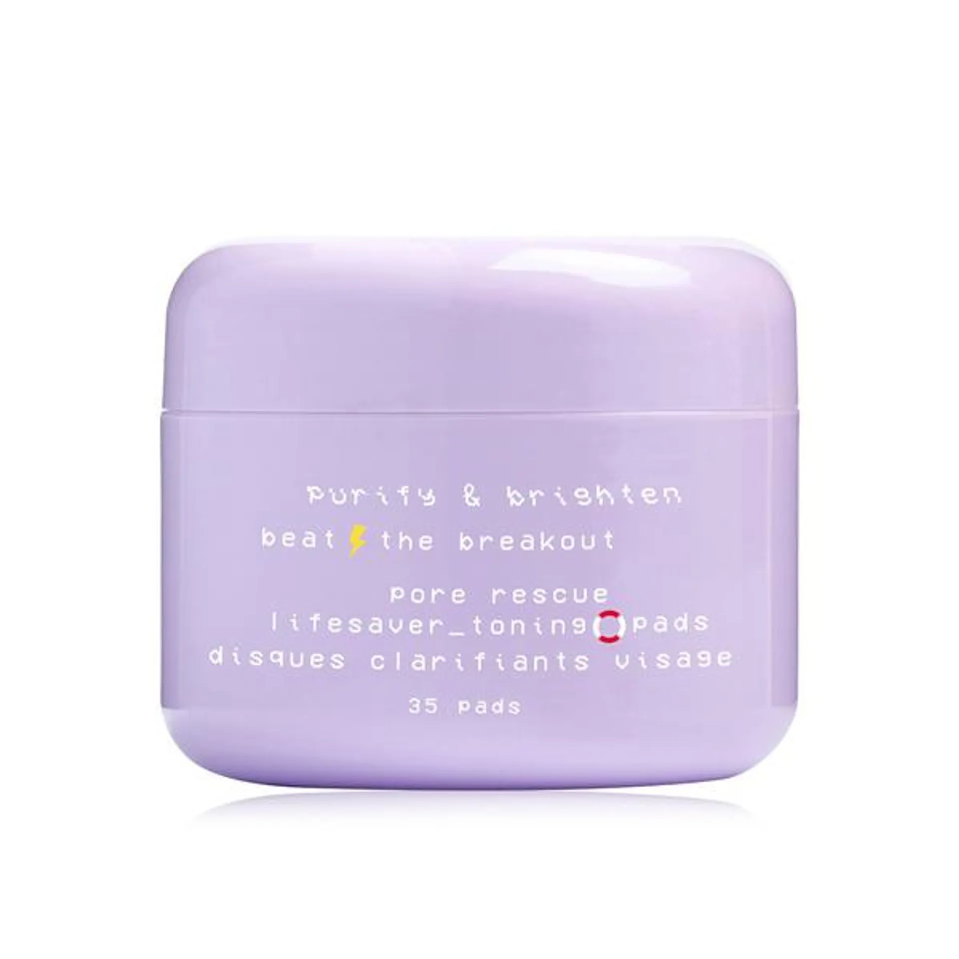 Glow Hub purify and brighten pore rescue lifesaver toning pads (35 pads) 15ml