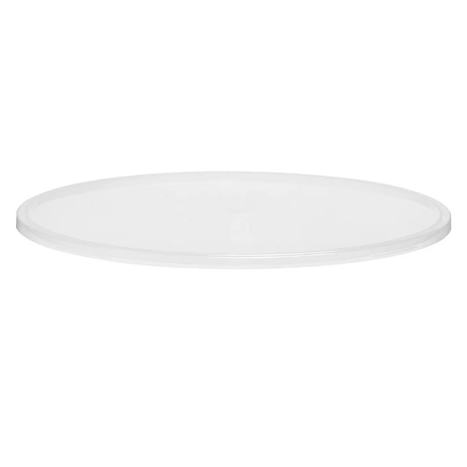 Soft Polyethylene Round Shape Case Lid, Dia. 36.5 x H 1.5 cm, Neutral