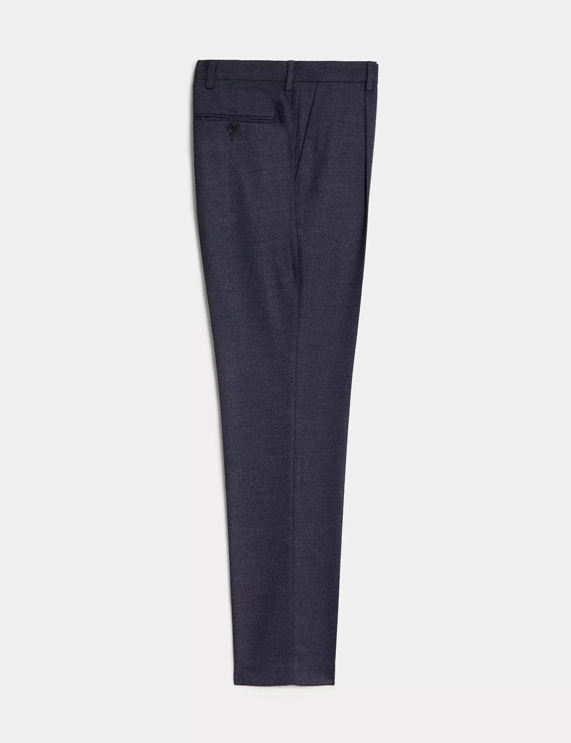 Textured Stretch Trousers