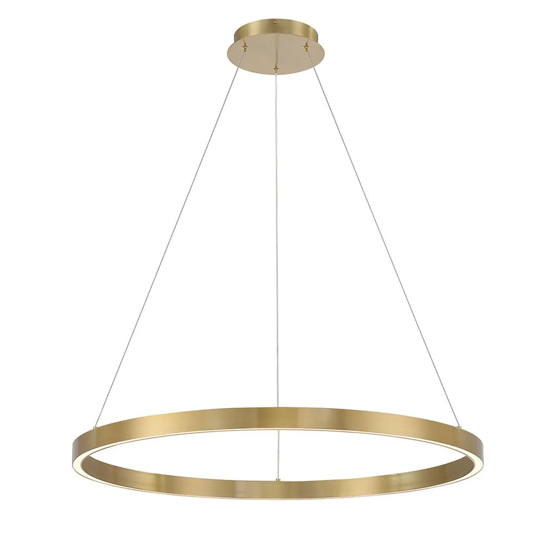 Lunar LED Pendant - Medium - Aged Brass