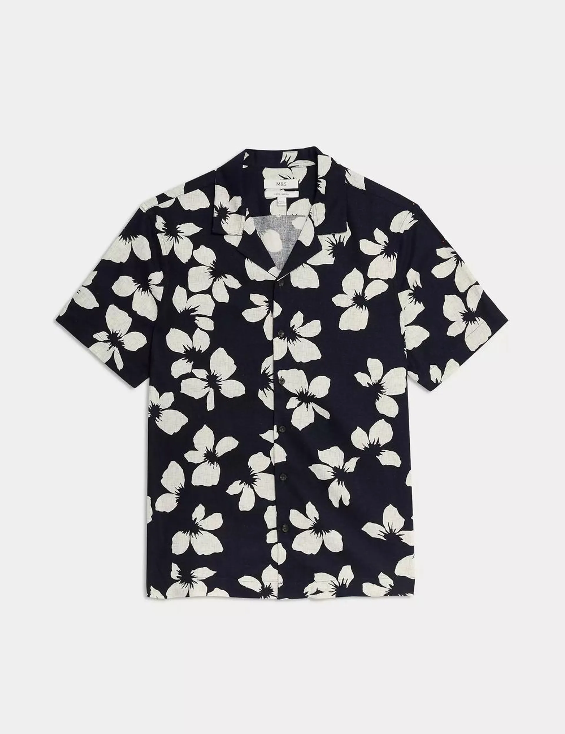 Easy Iron Linen Rich Floral Shirt