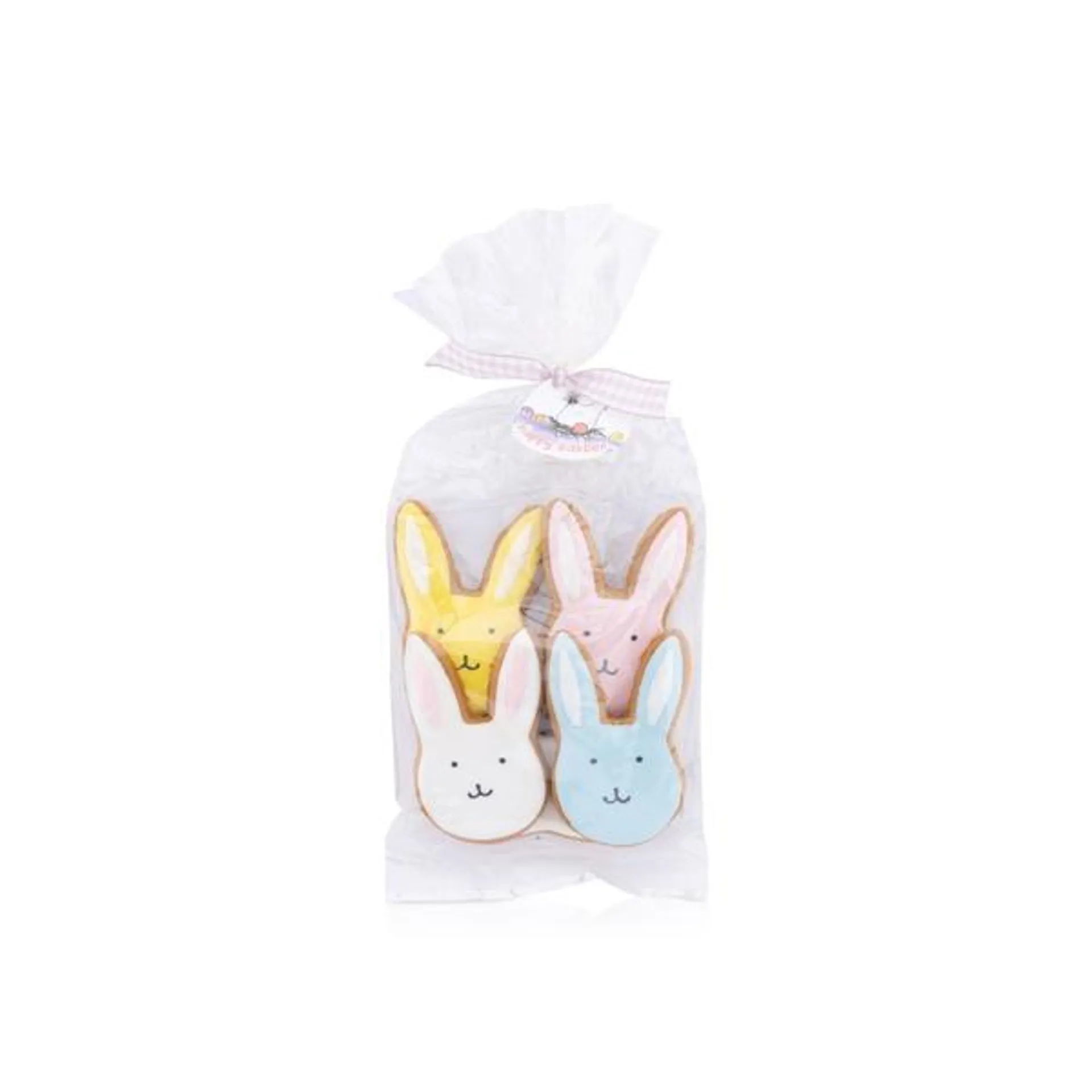 The Lime Tree Cafe vanilla Easter bunny cookies 4 pack