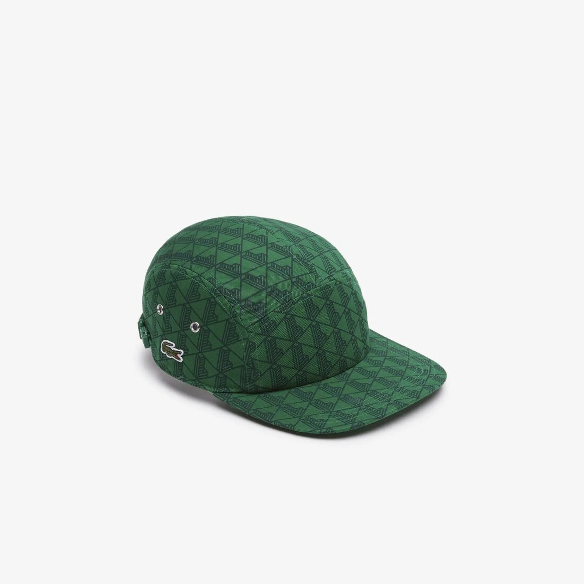 Monogram Print Twill Jockey Cap