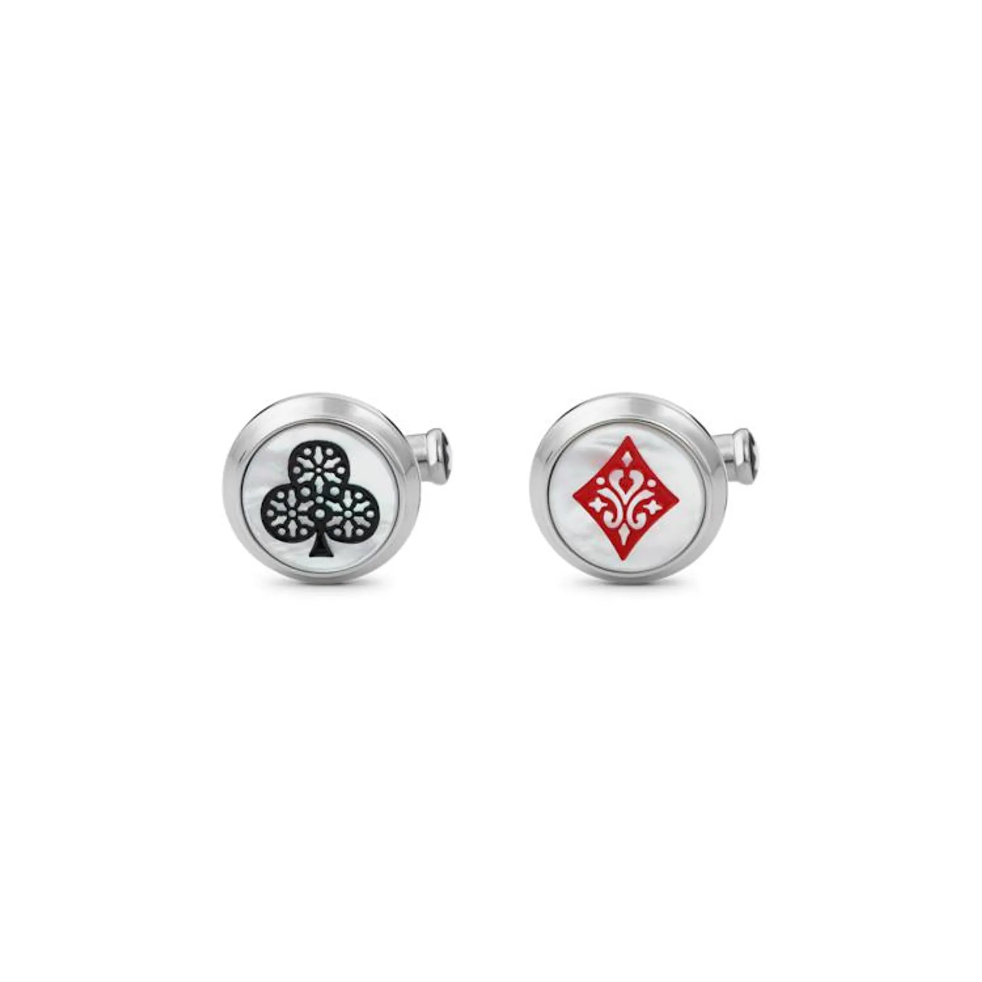 Meisterstück Tribute to the Book Around the World in 80 Days Ace of Club & Ace of Diamond Cufflinks