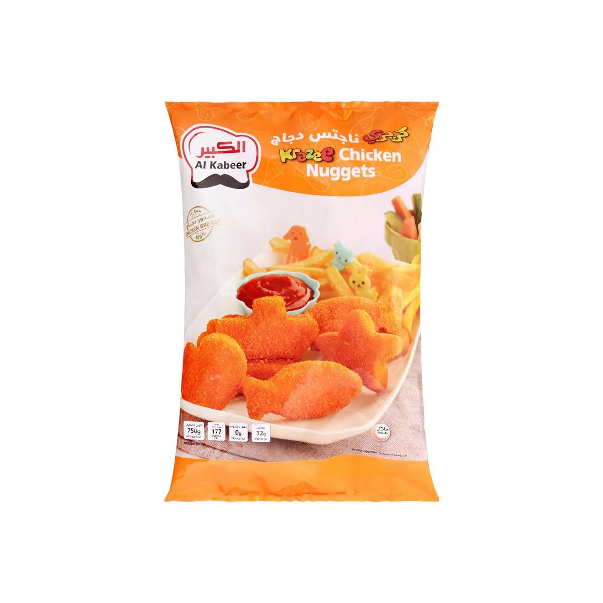 Al Kabeer Krazee Chicken Nuggets 750g