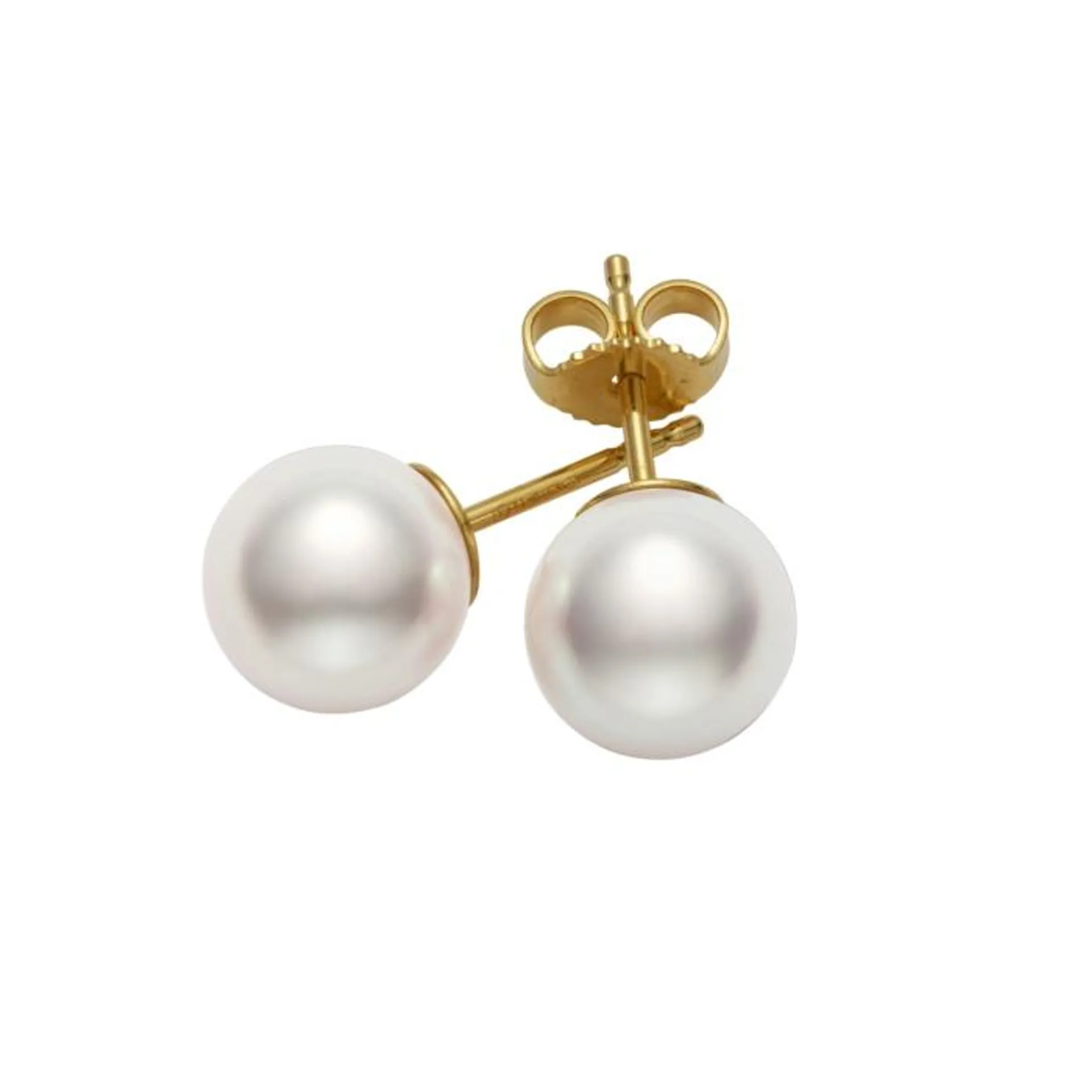 Mikimoto 7.0 x 7.5mm A Pearl Stud Earrings