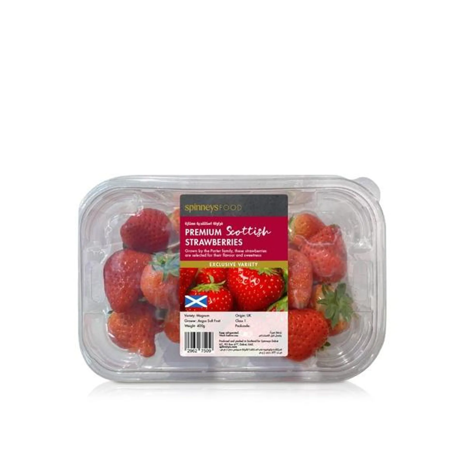 SpinneysFOOD Premium Scottish Strawberries 400g