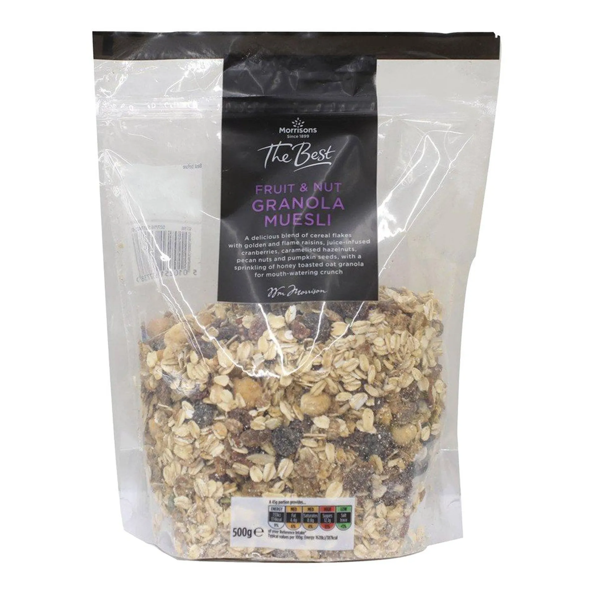 Morrisons The Best Fruit & Nut Granola Muesli 500 g