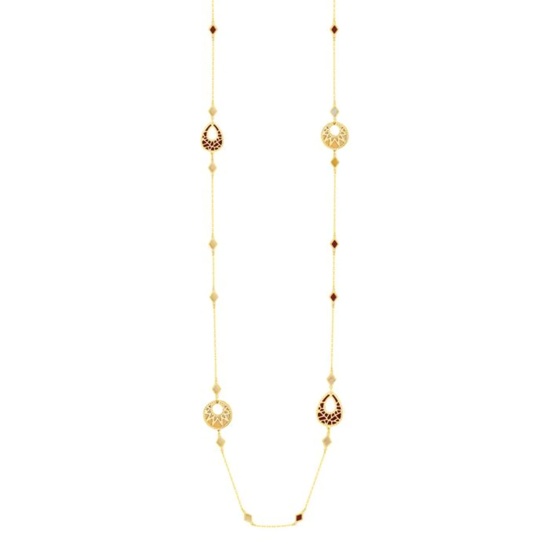 Amelia Maasai 18k Gold Mother of Pearl Necklace