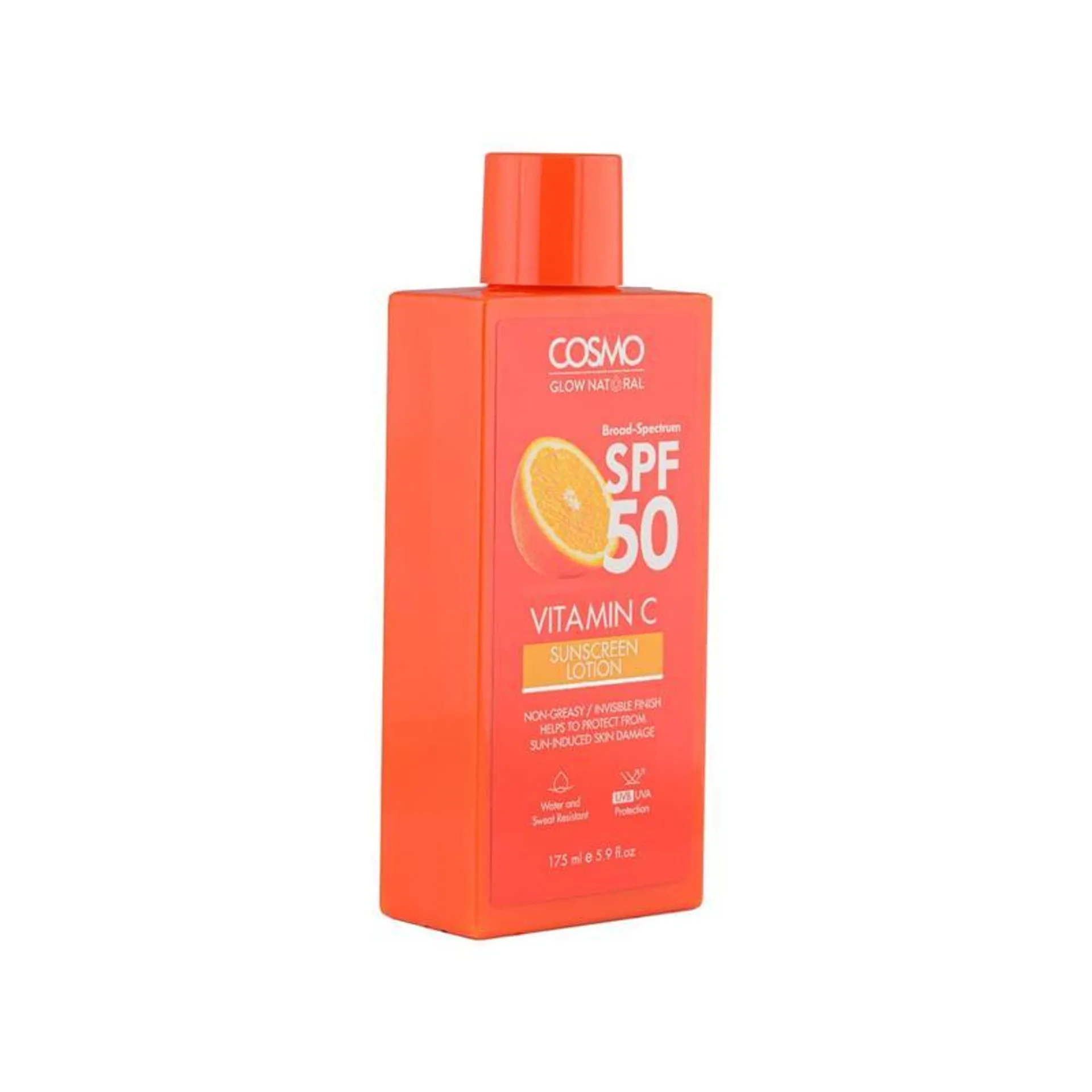 Cosmo Glow Orange Vitamin C SPF 50 Sunscreen Lotion 175ML