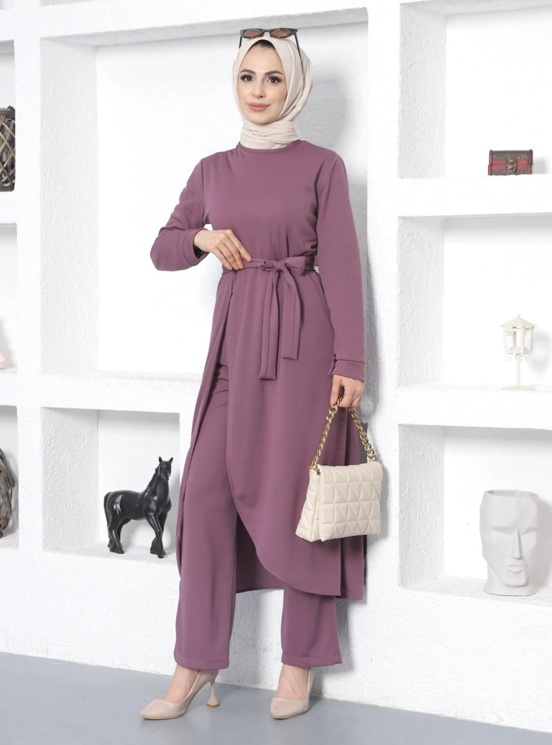 Tunic&Pants Co-Ord Lilac