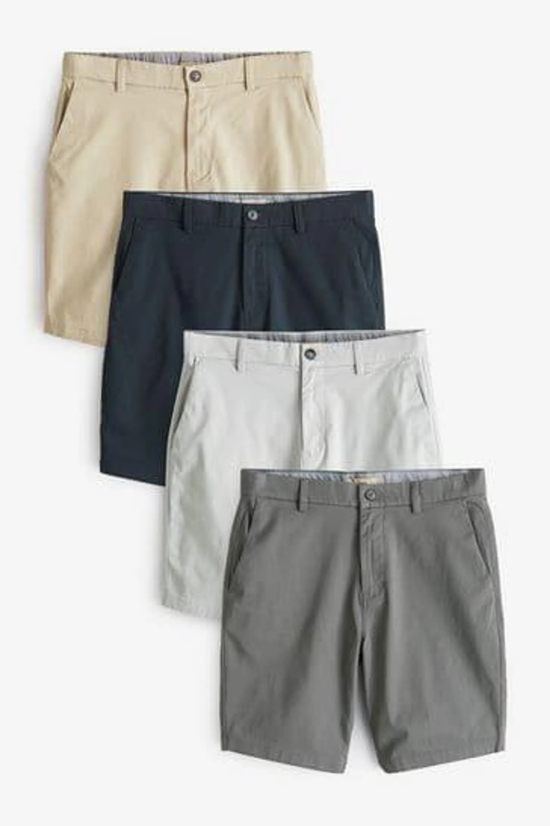 Multi Stretch Chino Shorts 4 Pack